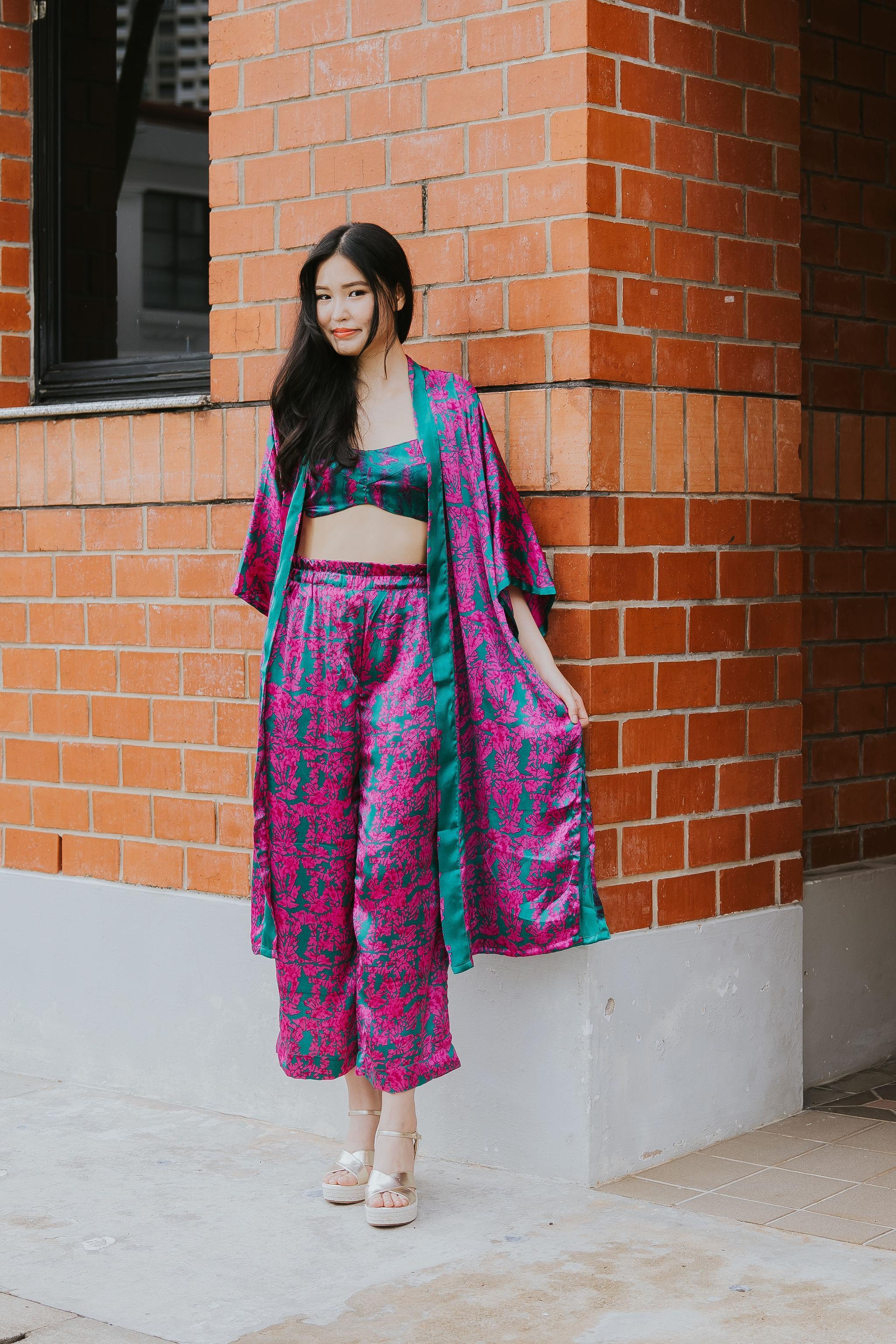 RAJA RANI | Modal Silk Long Kimono [LA VACANZA COLLECTION] - Image 31