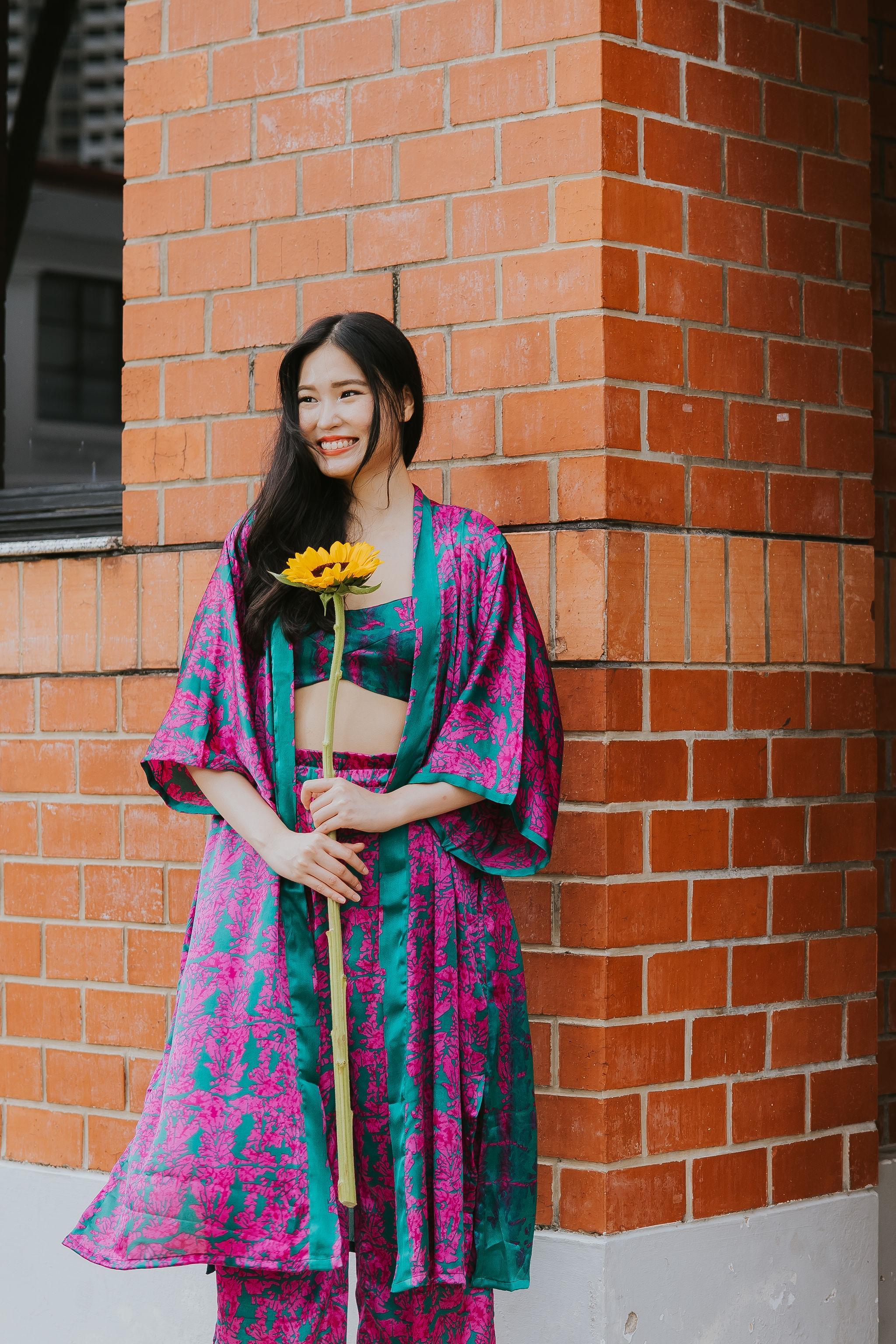 RAJA RANI | Modal Silk Long Kimono [LA VACANZA COLLECTION] - Image 32