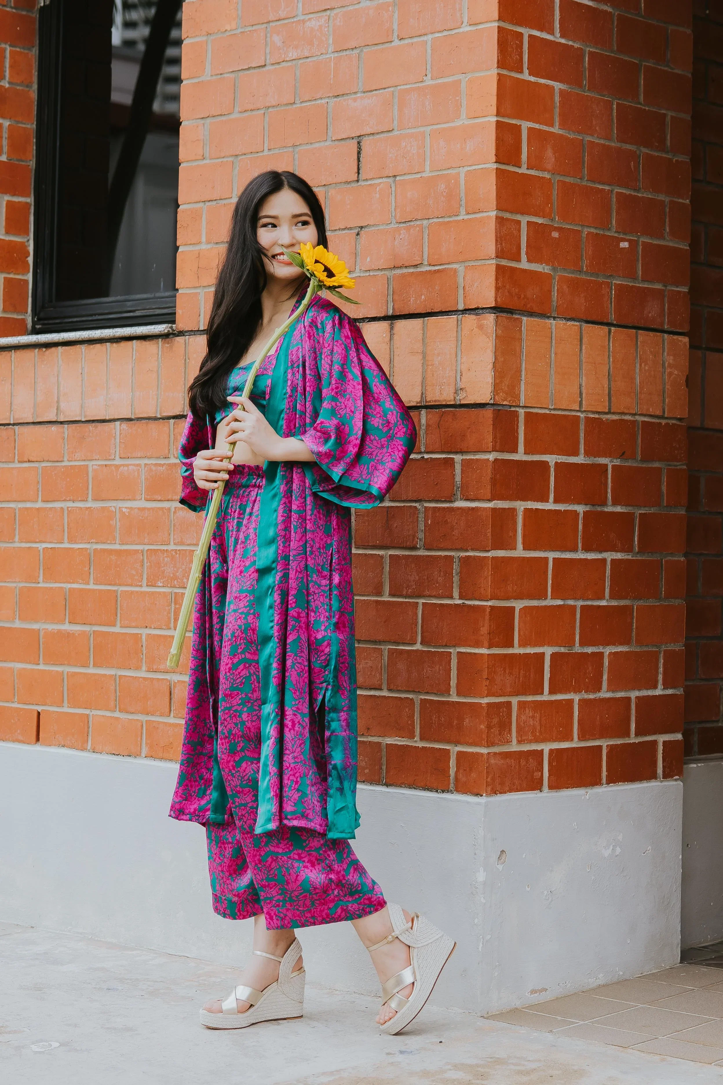 RAJA RANI | Modal Silk Long Kimono [LA VACANZA COLLECTION] - Image 33