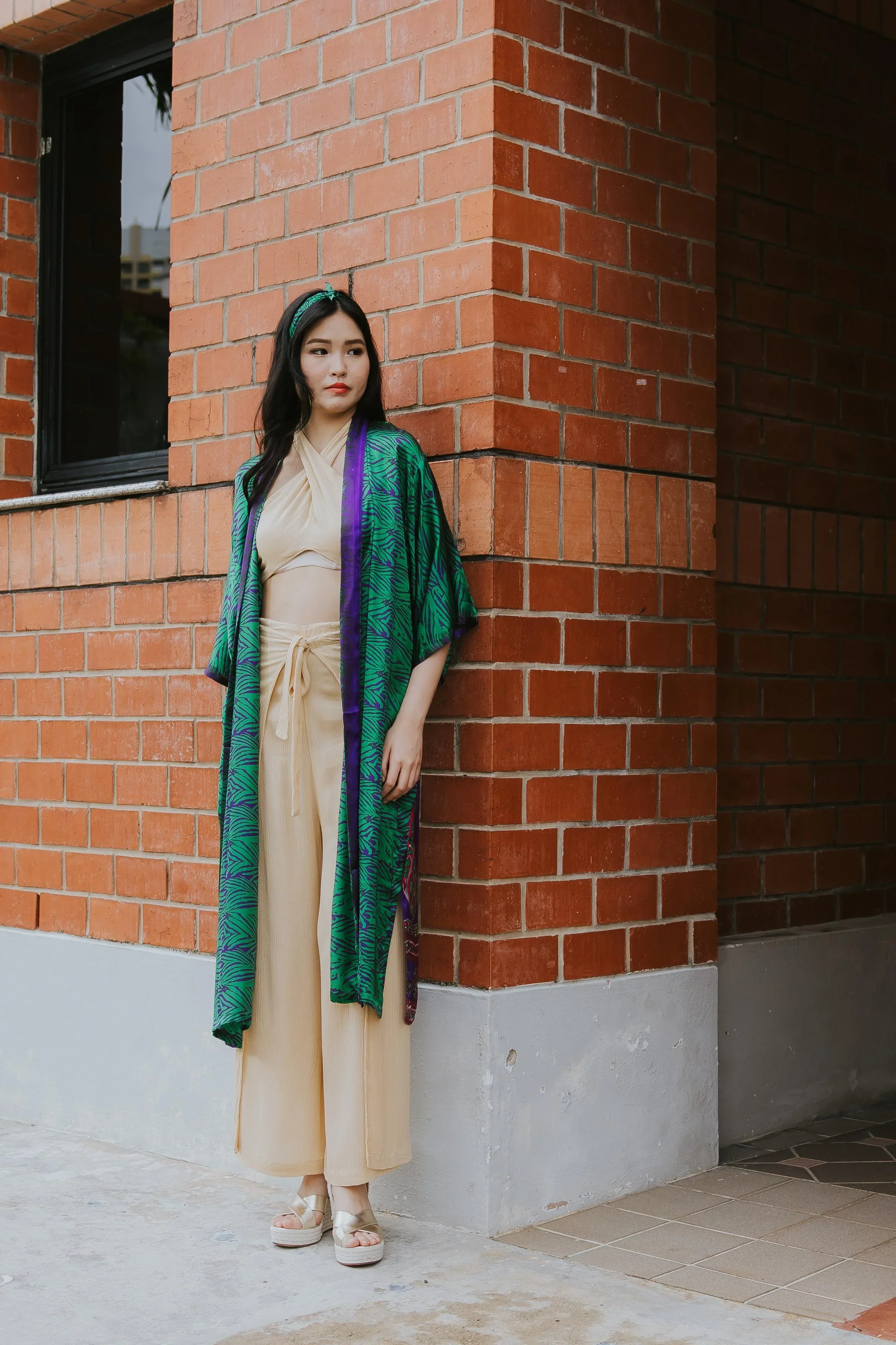 RAJA RANI | Modal Silk Long Kimono [LA VACANZA COLLECTION] - Image 6