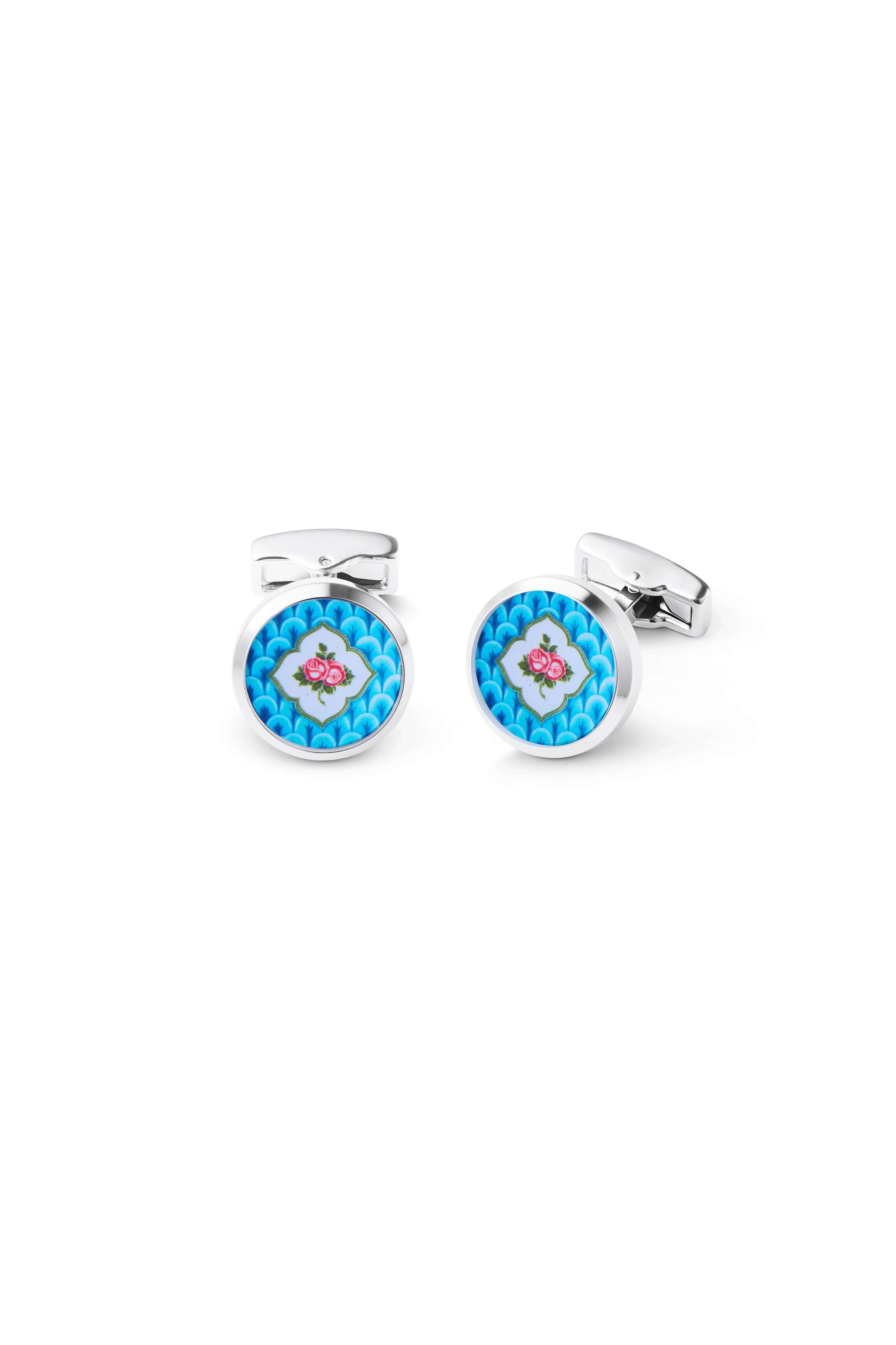 RARE BIRD COLLECTION | Cufflink - Peranakan Azure