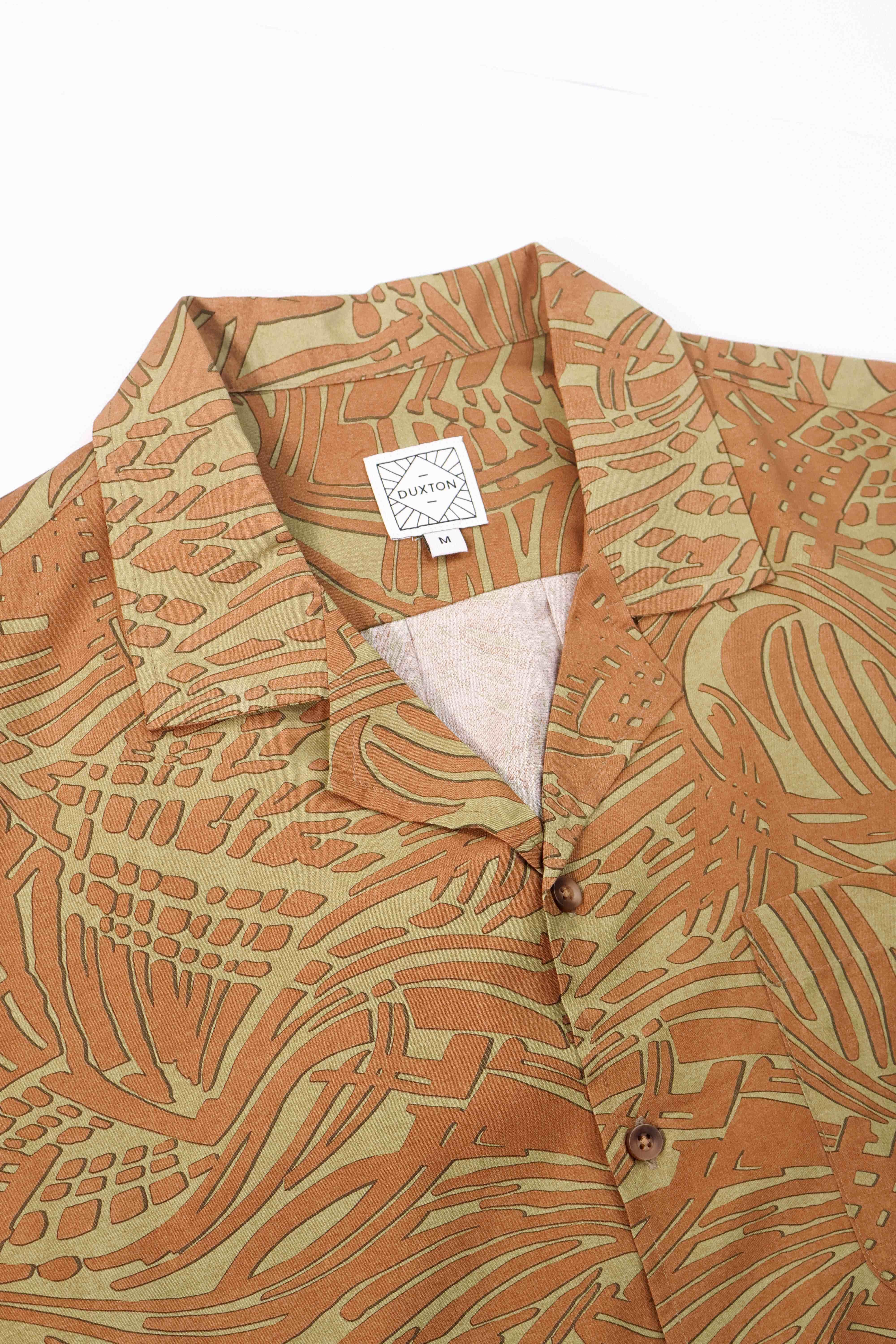 DUXTON | Relaxed Fit Camp Collar Shirt - Tropicana - Image 6