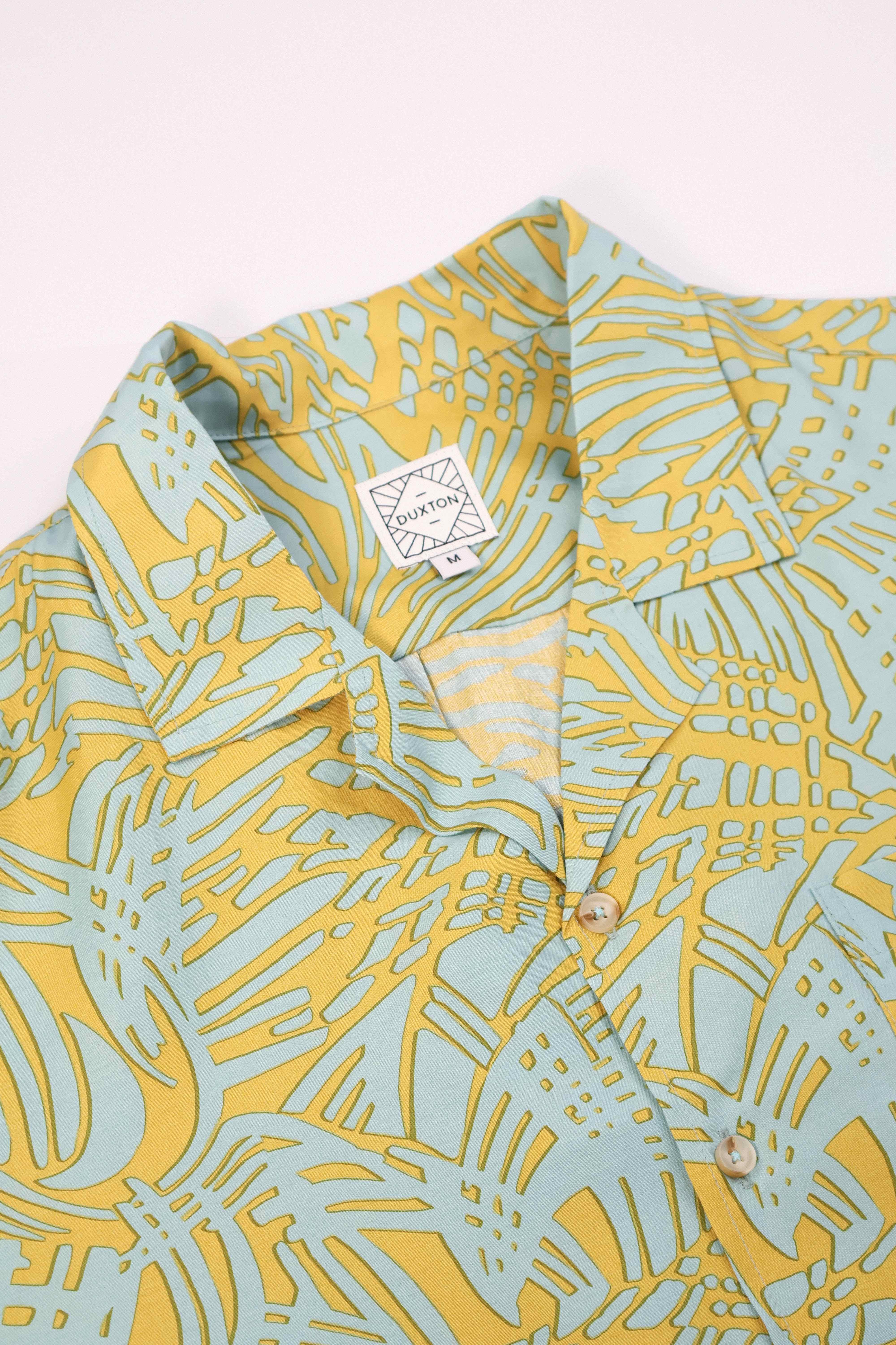 DUXTON | Relaxed Fit Camp Collar Shirt - Tropicana - Image 7