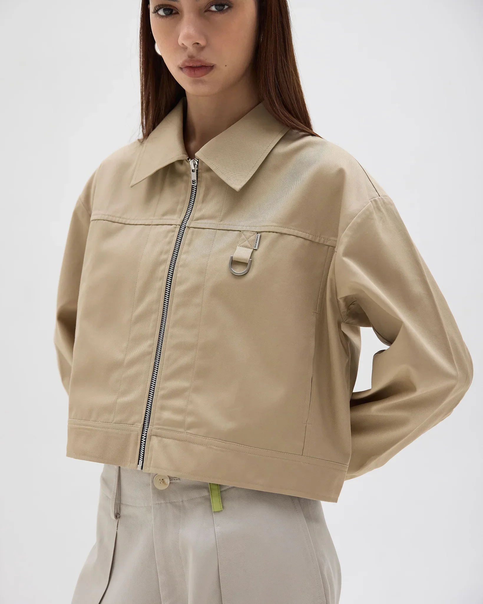 ROCK DAISY | Franchie Japanese Cropped Cotton Jacket Grey - Image 3