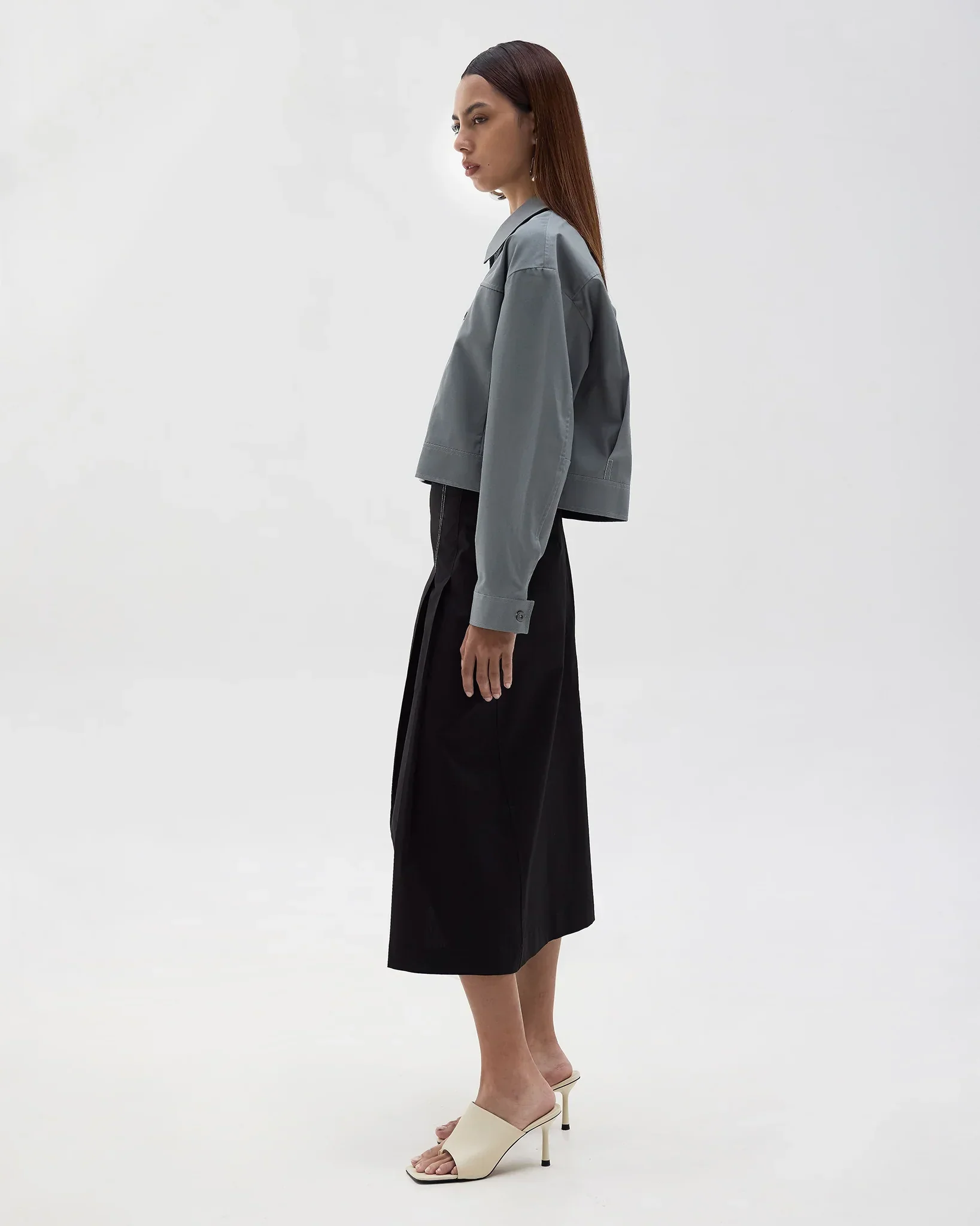 ROCK DAISY | Lucia Organic Cotton Pleated Flare Skirt - Image 2