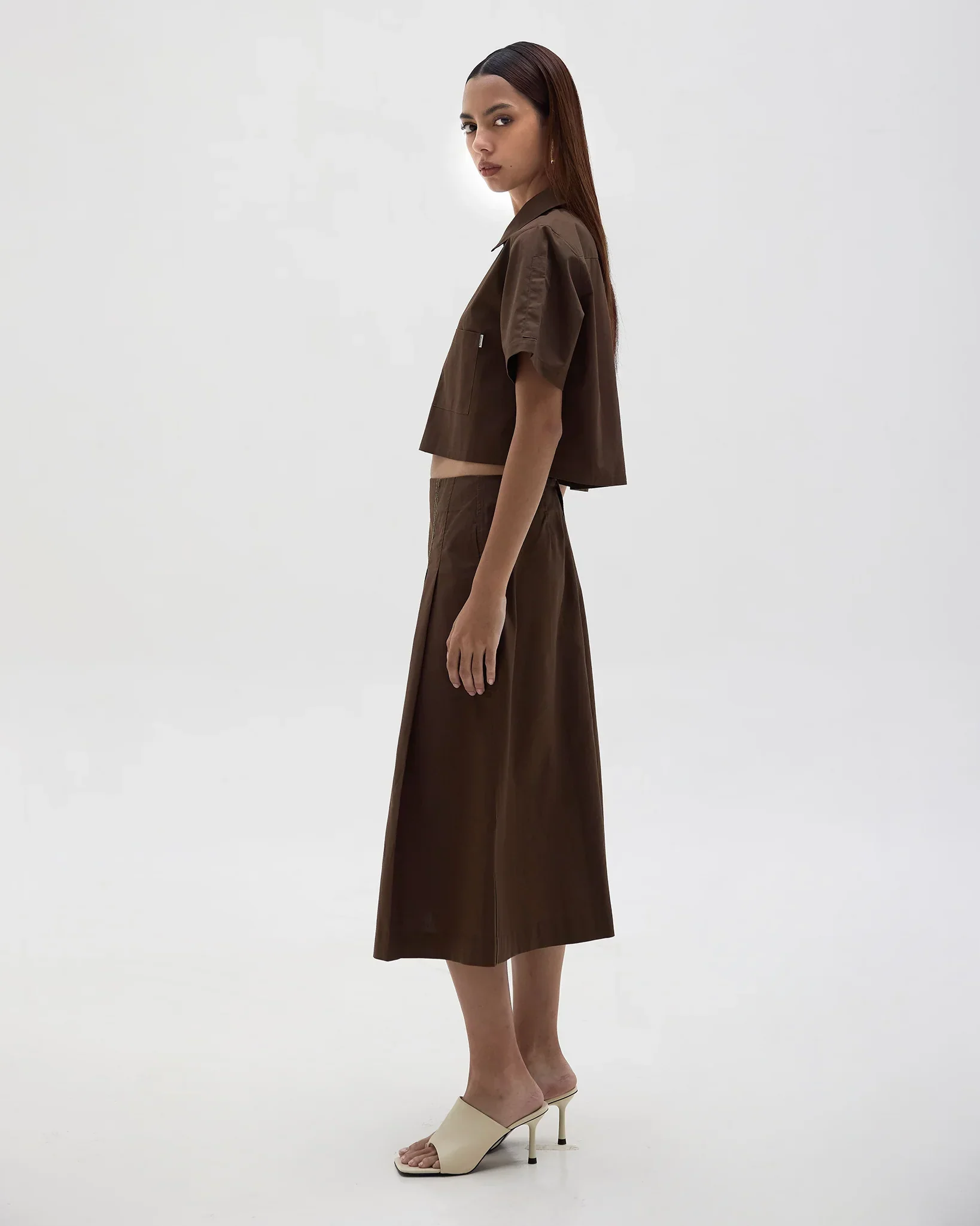 ROCK DAISY | Lucia Organic Cotton Pleated Flare Skirt - Image 5
