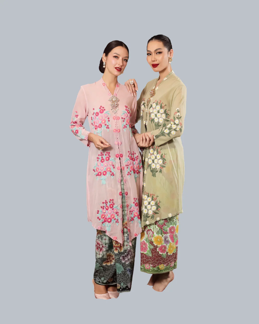 ROEMAH KEBAYA VIELGA | Melati Kipas Sulam Tangan Long Kebaya - Image 5