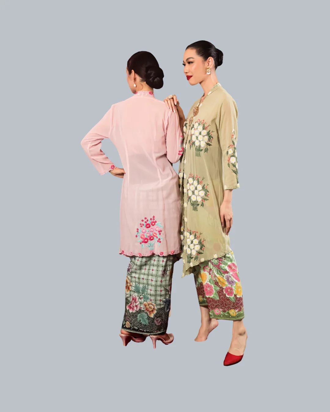 ROEMAH KEBAYA VIELGA | Melati Kipas Sulam Tangan Long Kebaya - Image 6