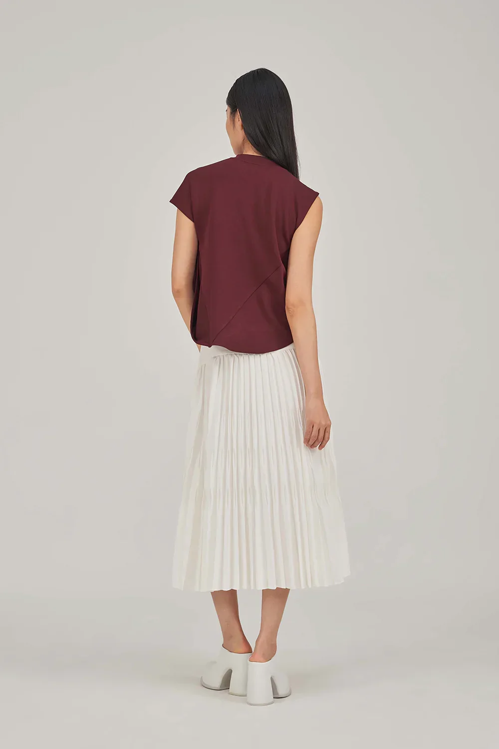 SABRINAGOH | Arleth Knit Top | Maroon - Image 2