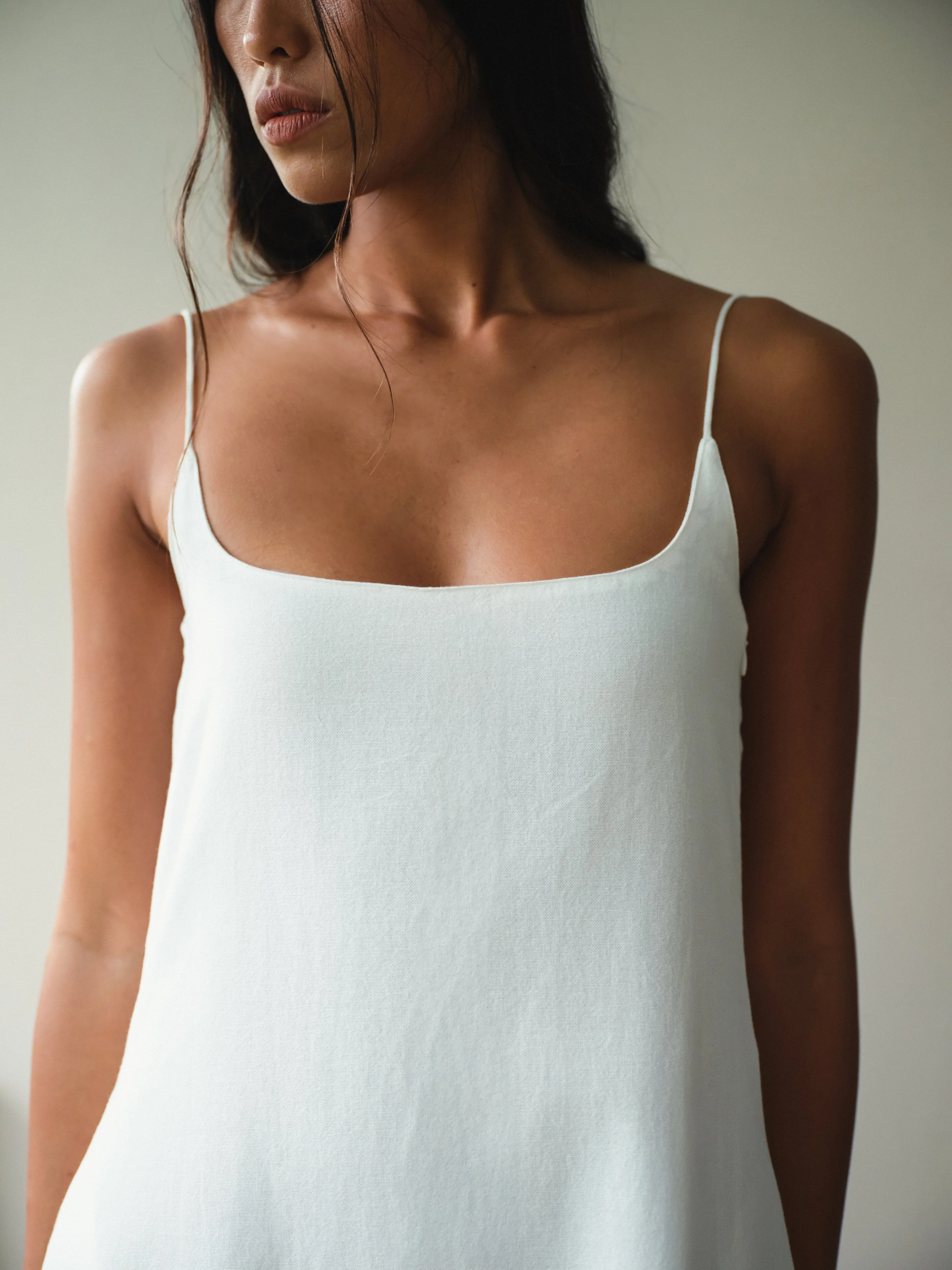 SAYA | MAE - Rounded Square Neck Maxi Dress - Image 3