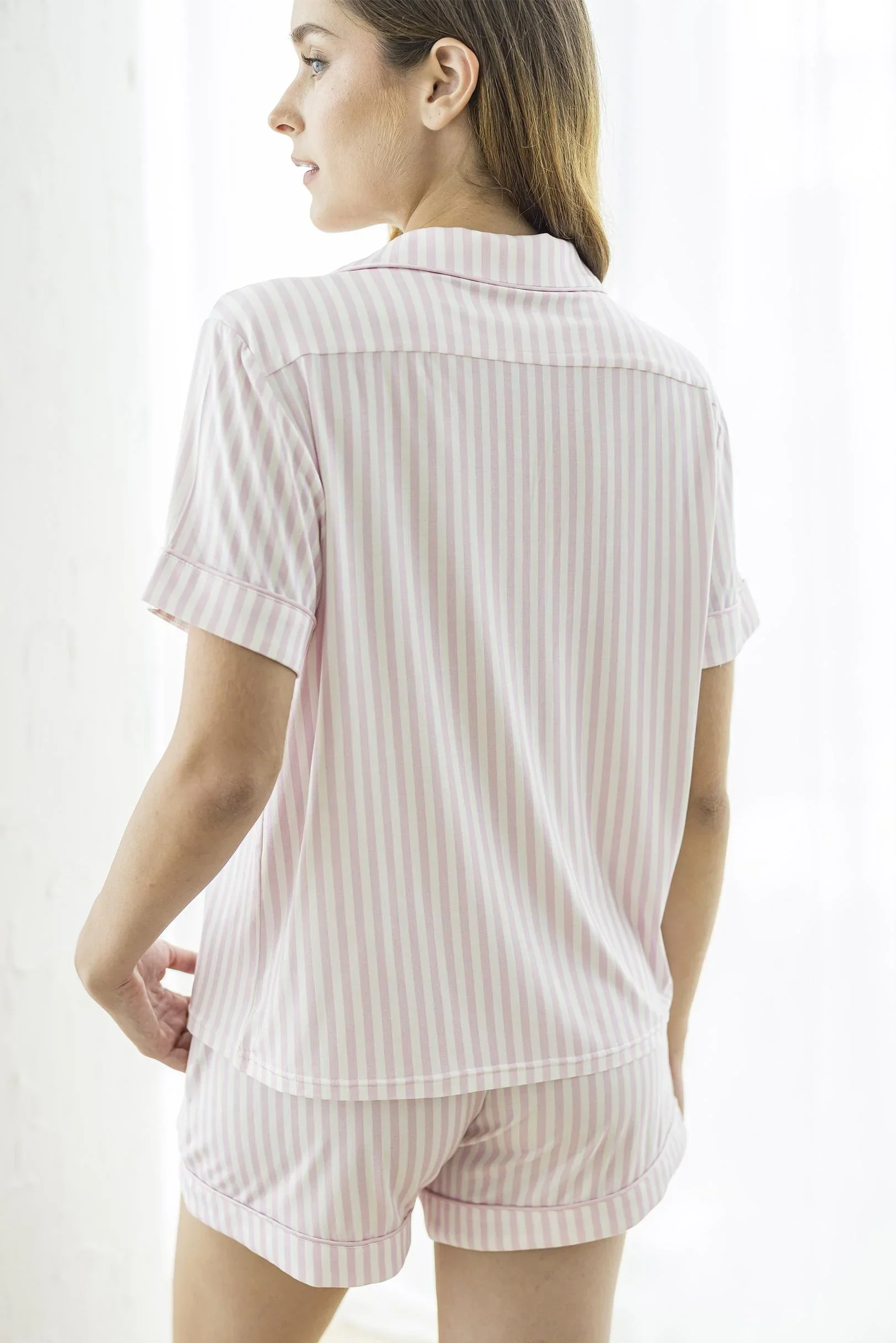 SELENIGHT CO | Signature Pyjamas Set | Pink Stripes - Image 5