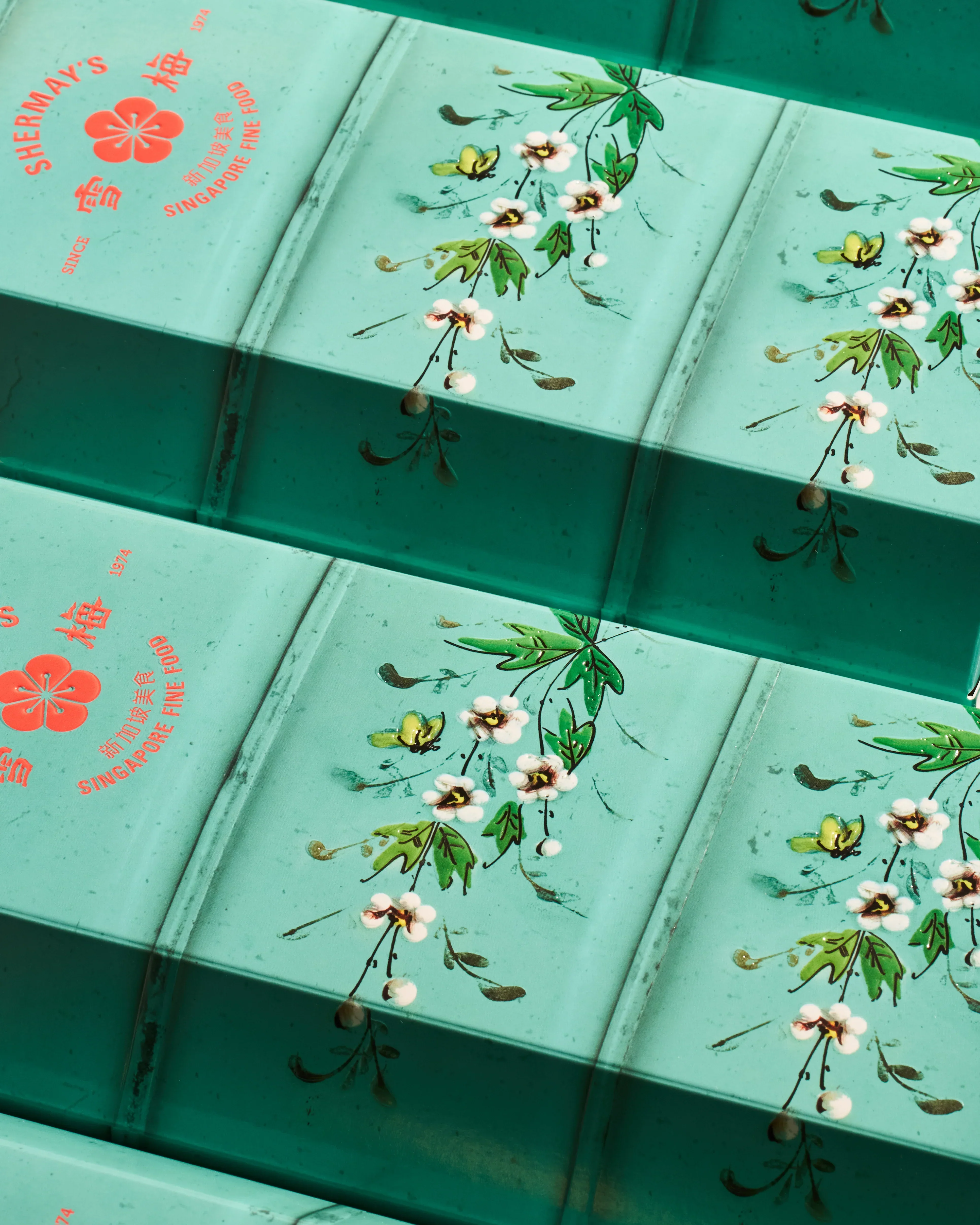 SHERMAY'S SINGAPORE FINE FOOD | Vintage Teal Tingkat Gift Set - Seafood - Image 2