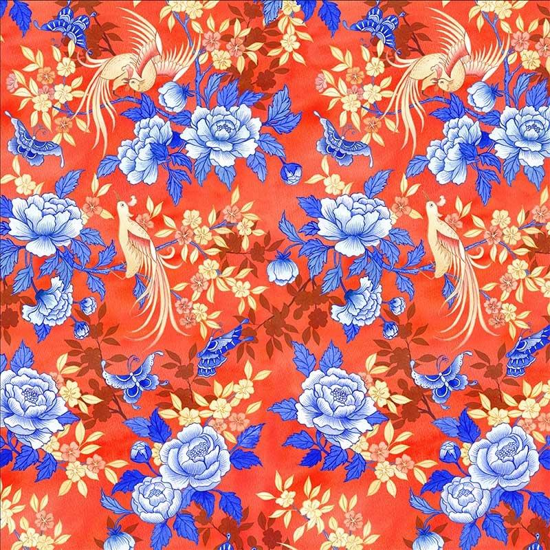 SINGLAPA | Birds & Butterfly Pocket Square - Image 6