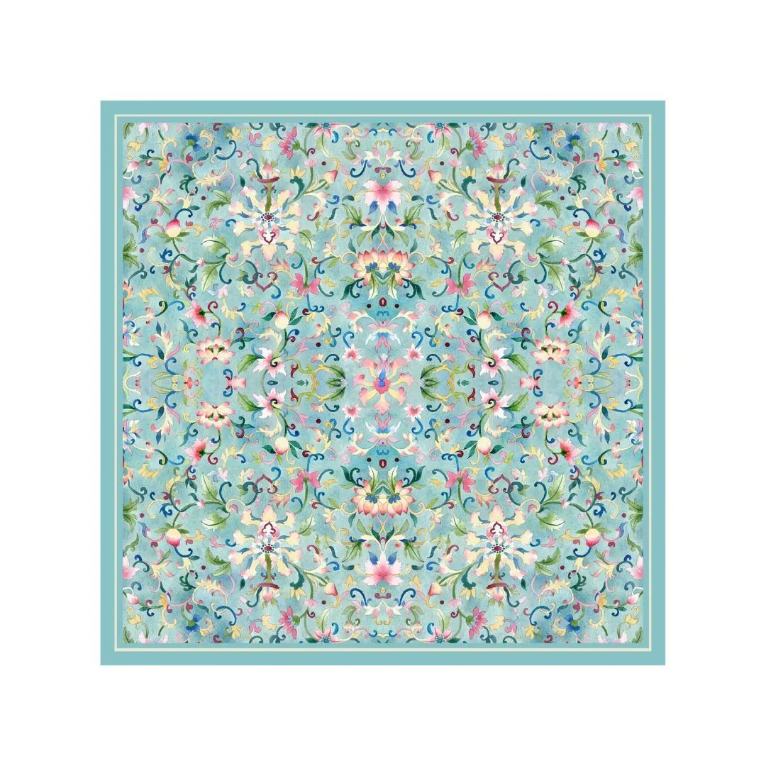 SINGLAPA | Chinese Floral Pocket Square