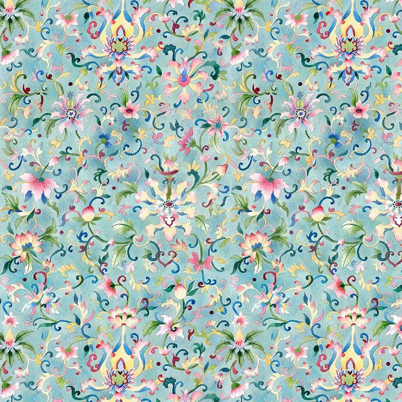 SINGLAPA | Chinese Floral Pocket Square - Image 3