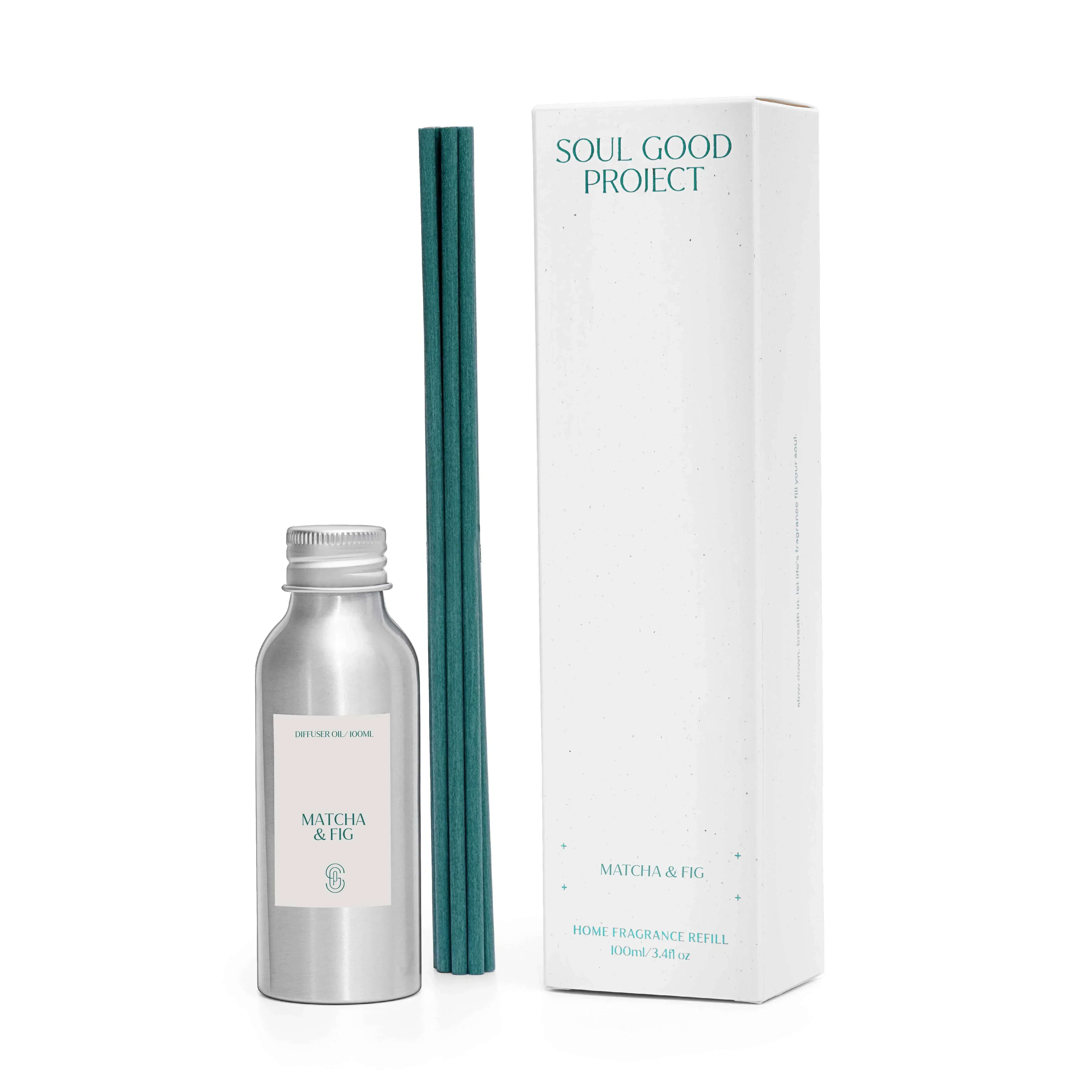 SOUL GOOD PROJECT | Matcha & Fig Reed Diffuser Refill