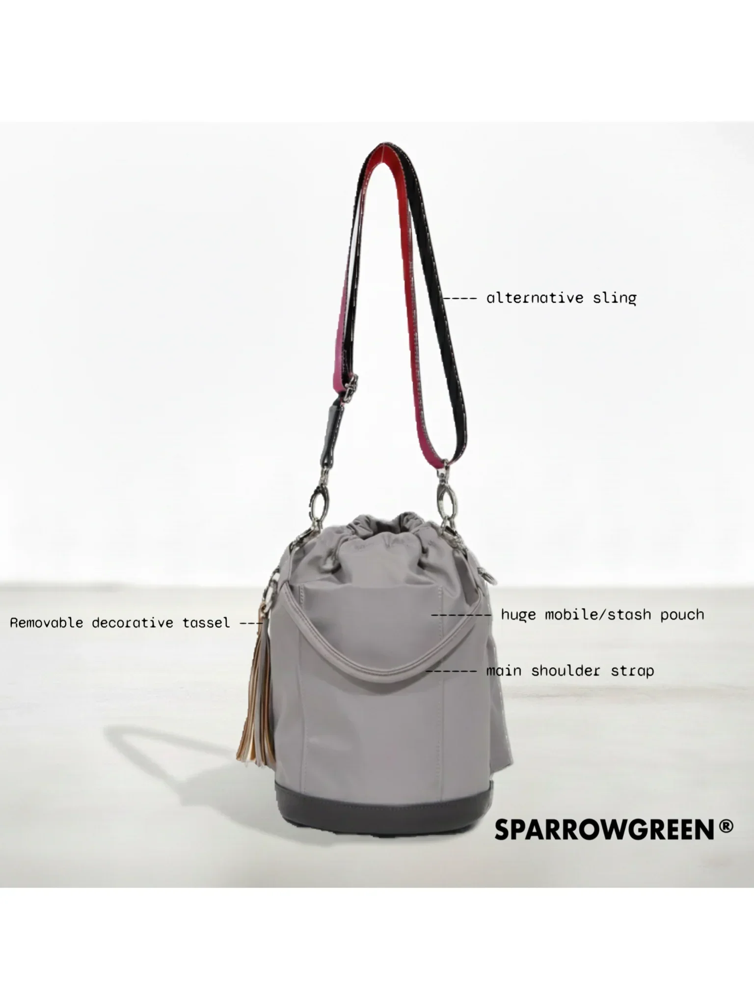 SPARROW GREEN | Brinkley Bucket Bag - Image 10