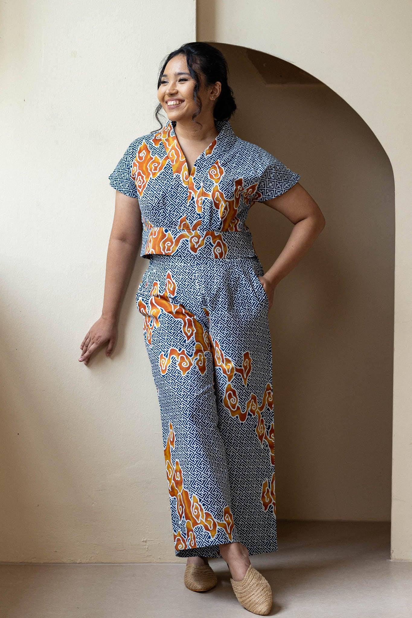 STUDIO GYPSIED | Batik Signature Culottes In Tumbuh Indigo - Image 3