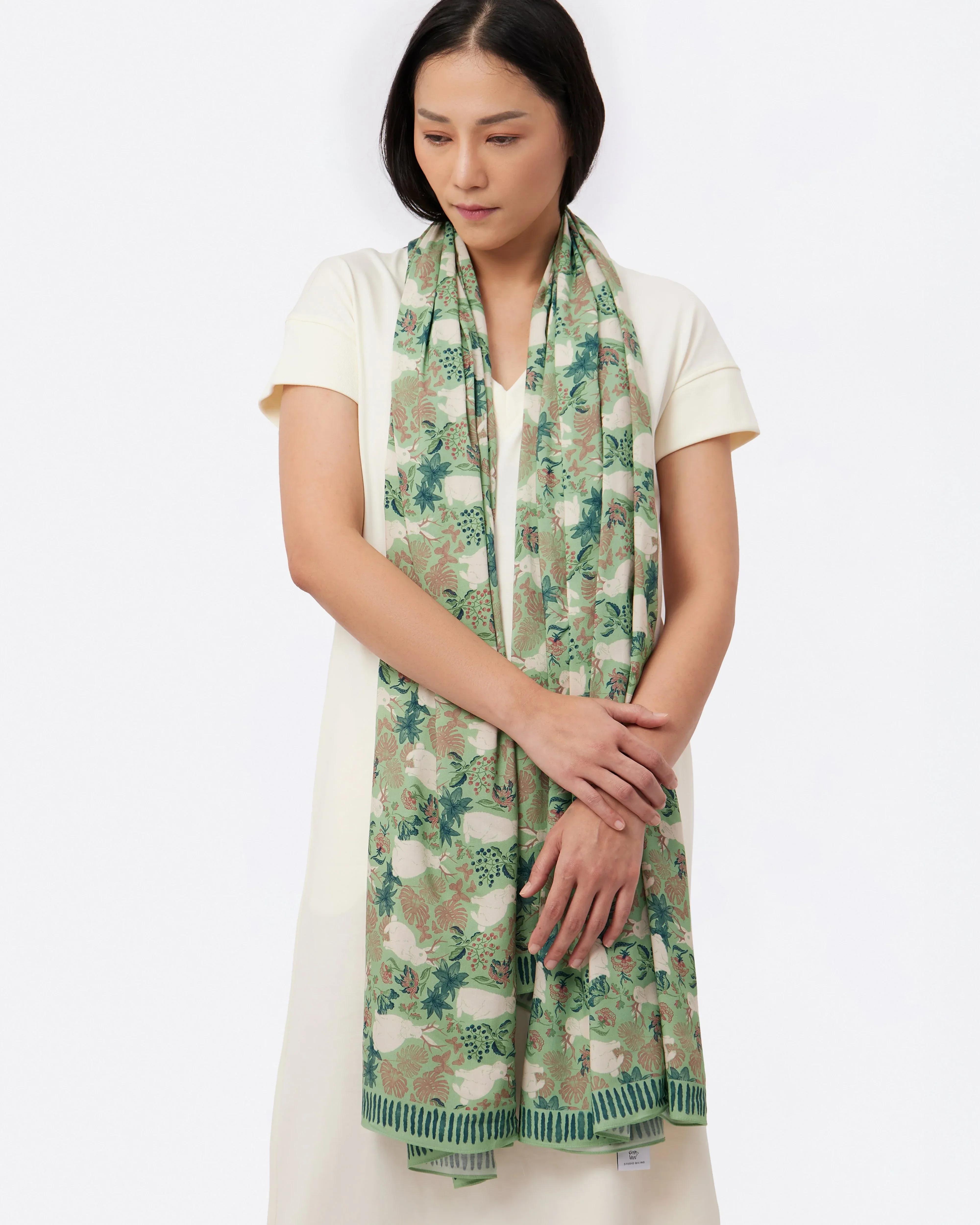 STUDIO QILING | Jackalope Garden Bloom Pareo - Image 2