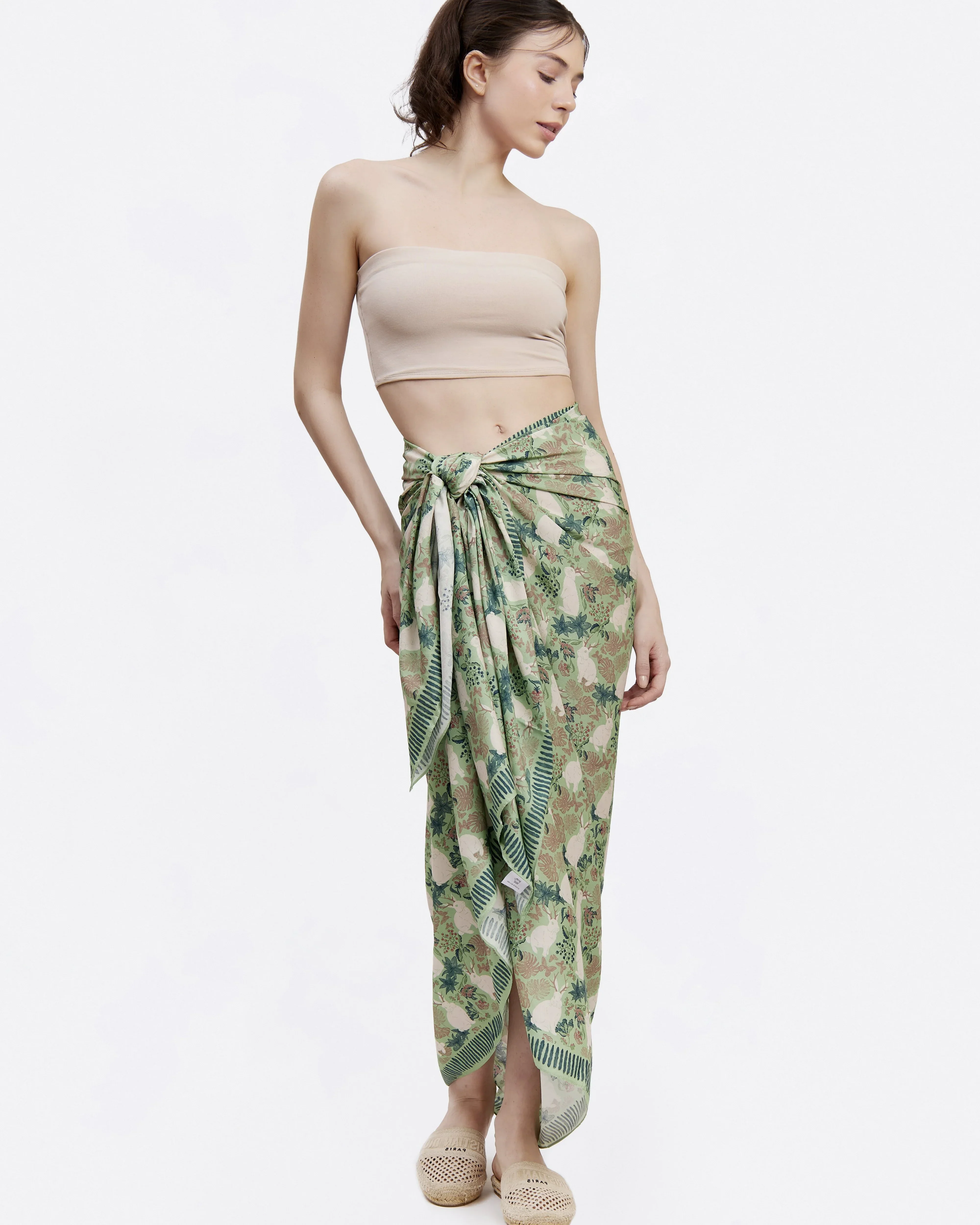STUDIO QILING | Jackalope Garden Bloom Pareo - Image 3