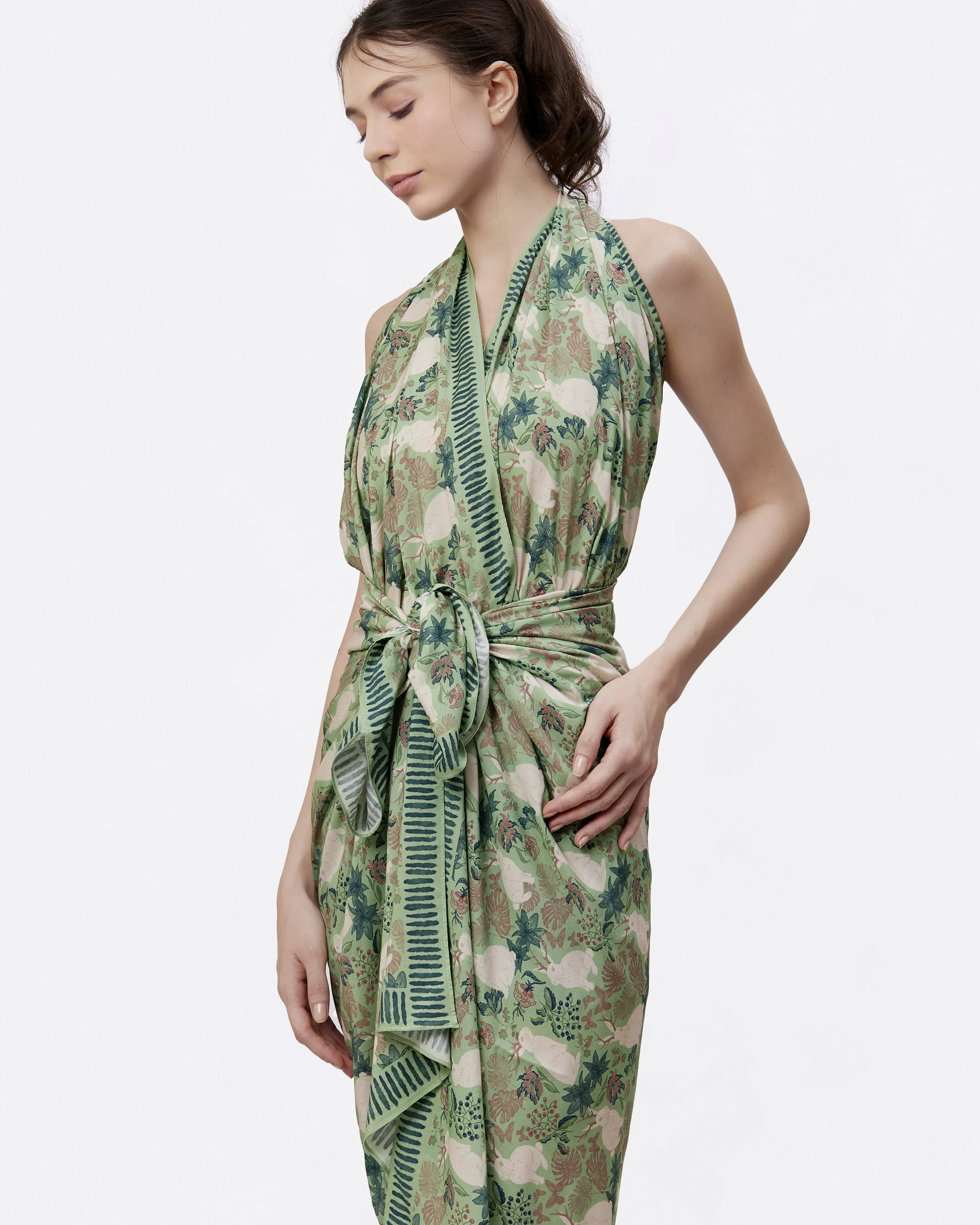 STUDIO QILING | Jackalope Garden Bloom Pareo - Image 4