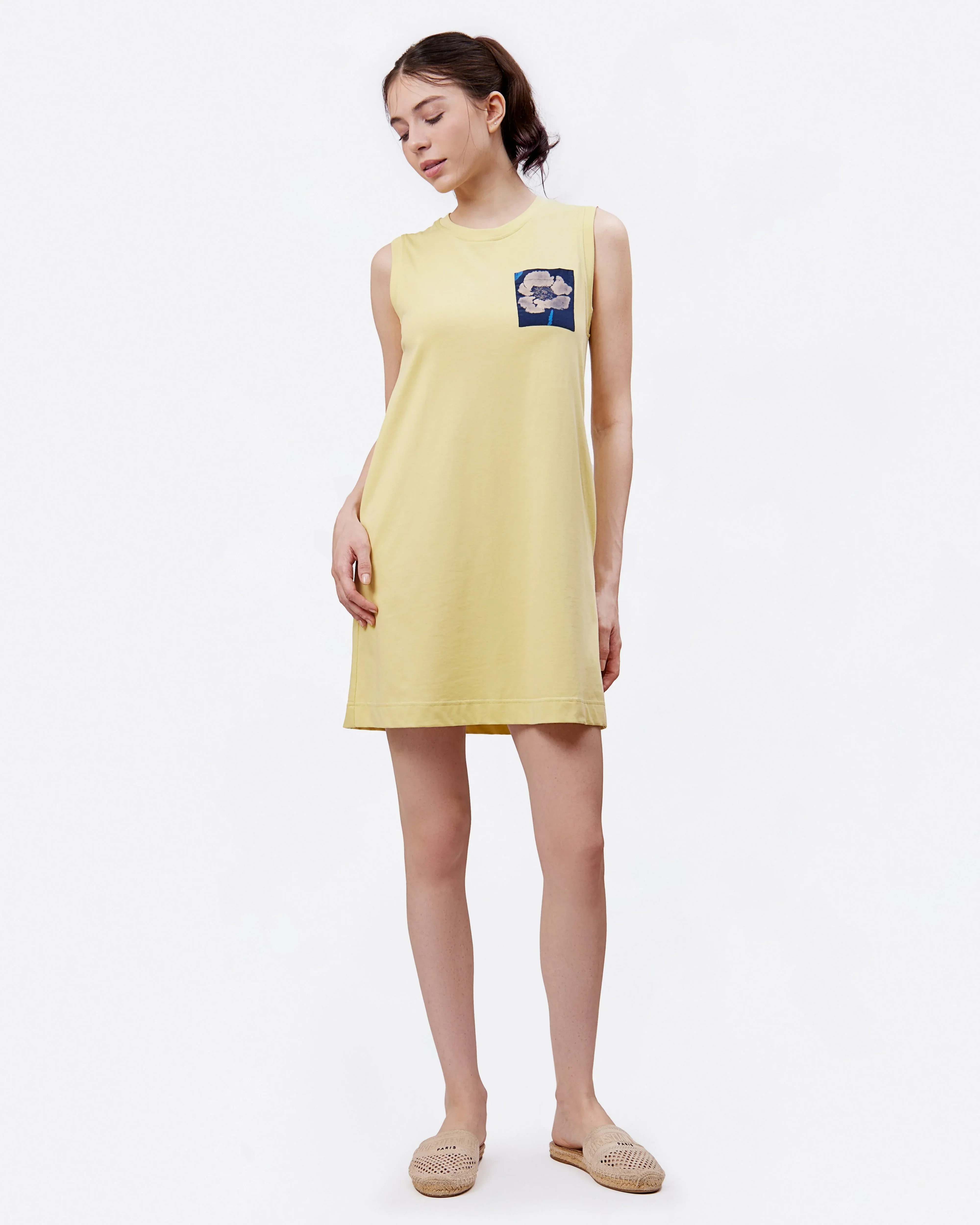 STUDIO QILING | Pear Cotton Jersey Tank Dress - Image 3