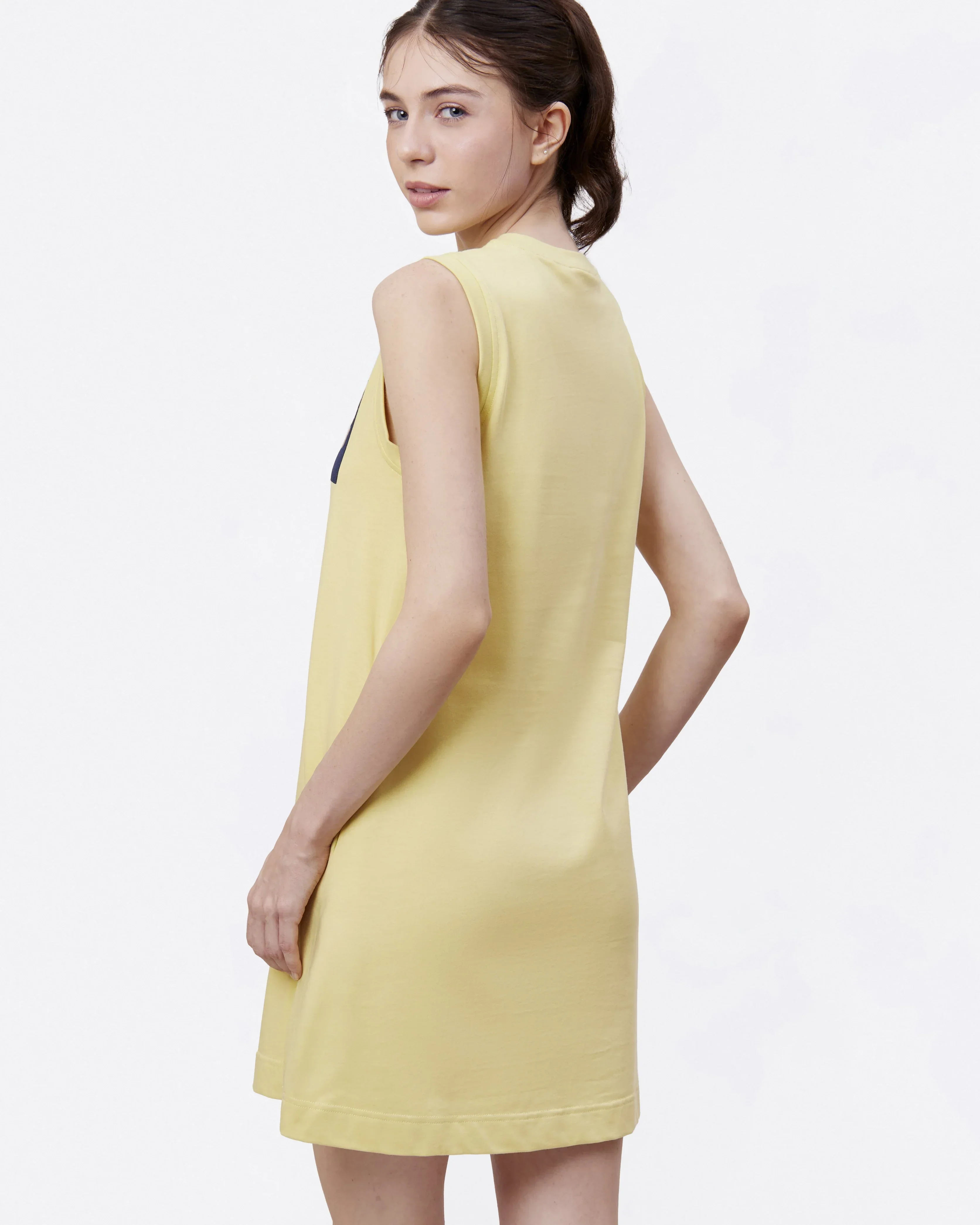 STUDIO QILING | Pear Cotton Jersey Tank Dress - Image 4