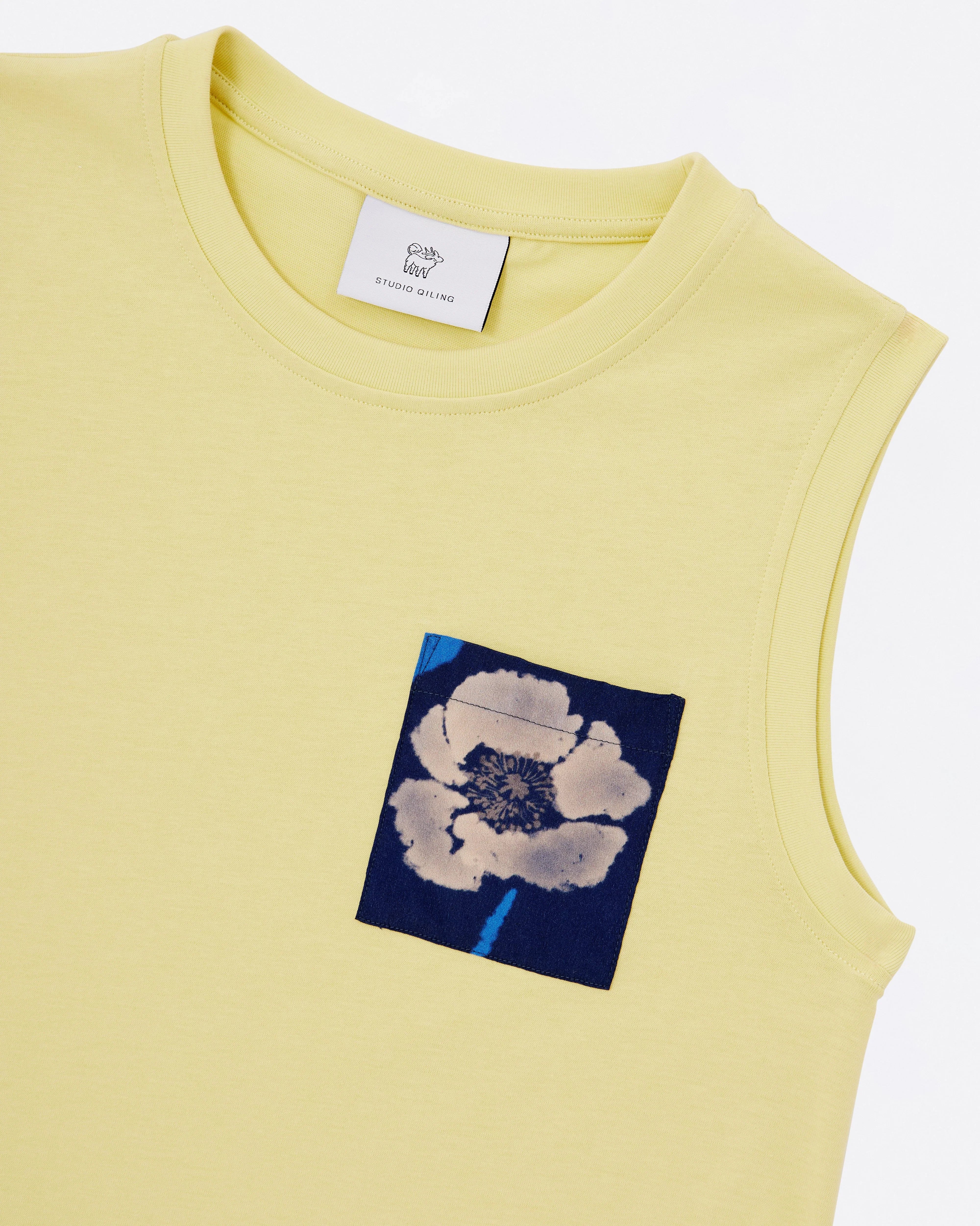 STUDIO QILING | Pear Cotton Jersey Tank Dress - Image 6
