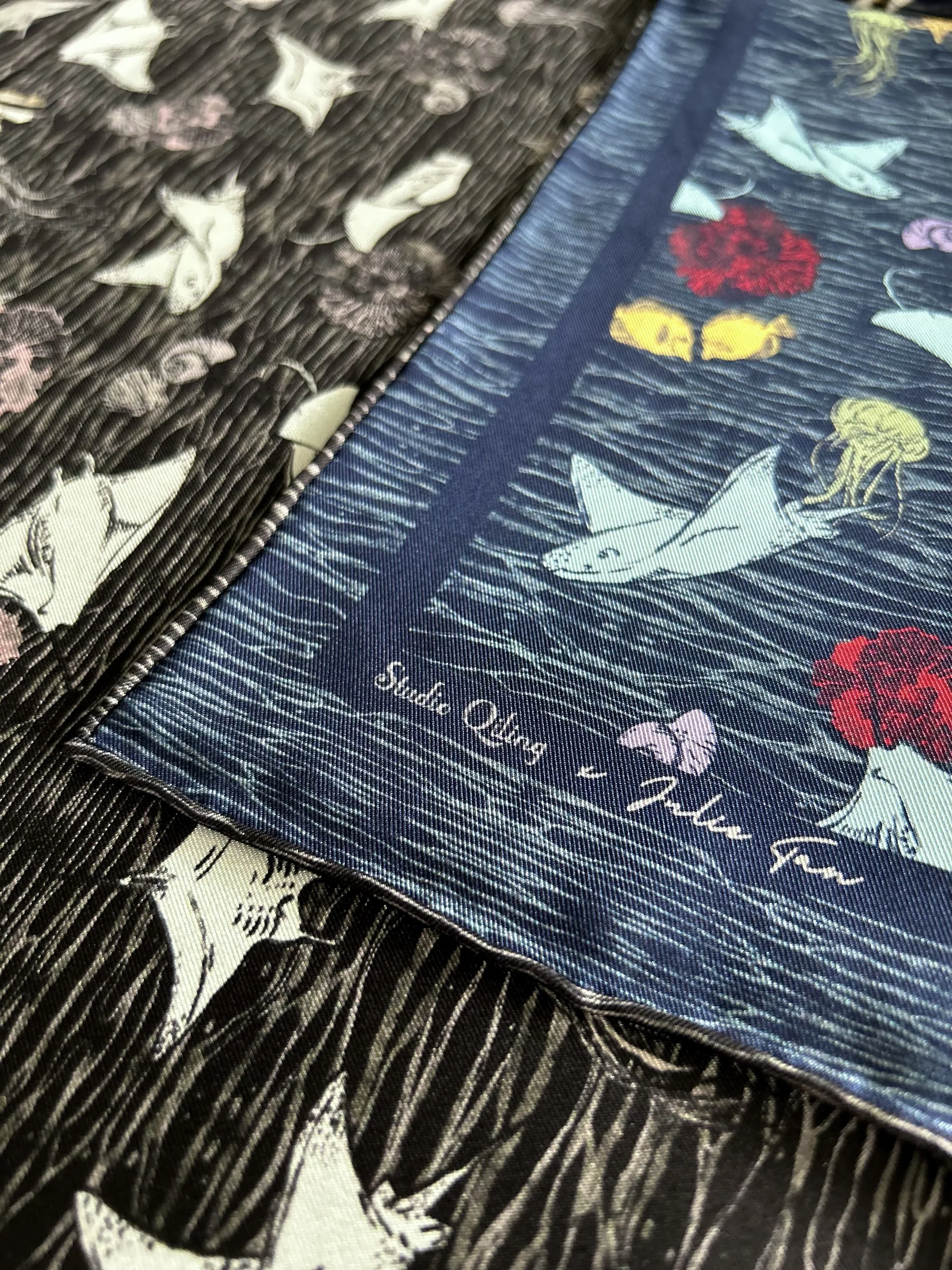 STUDIO QILING | Pura Vida Double Side Silk Scarf 100