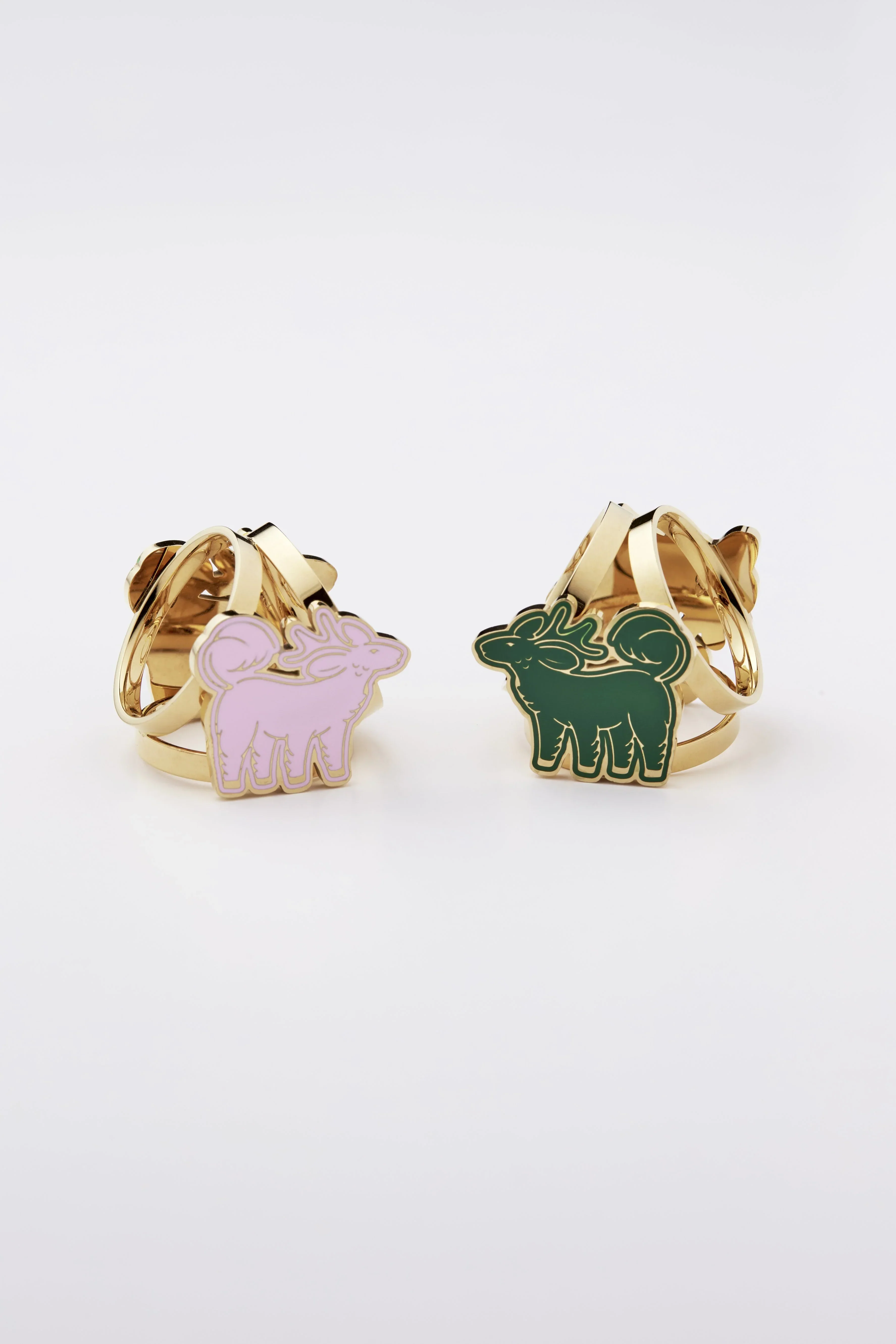 STUDIO QILING | Qiling Duo Scarf 100 Ring Gold