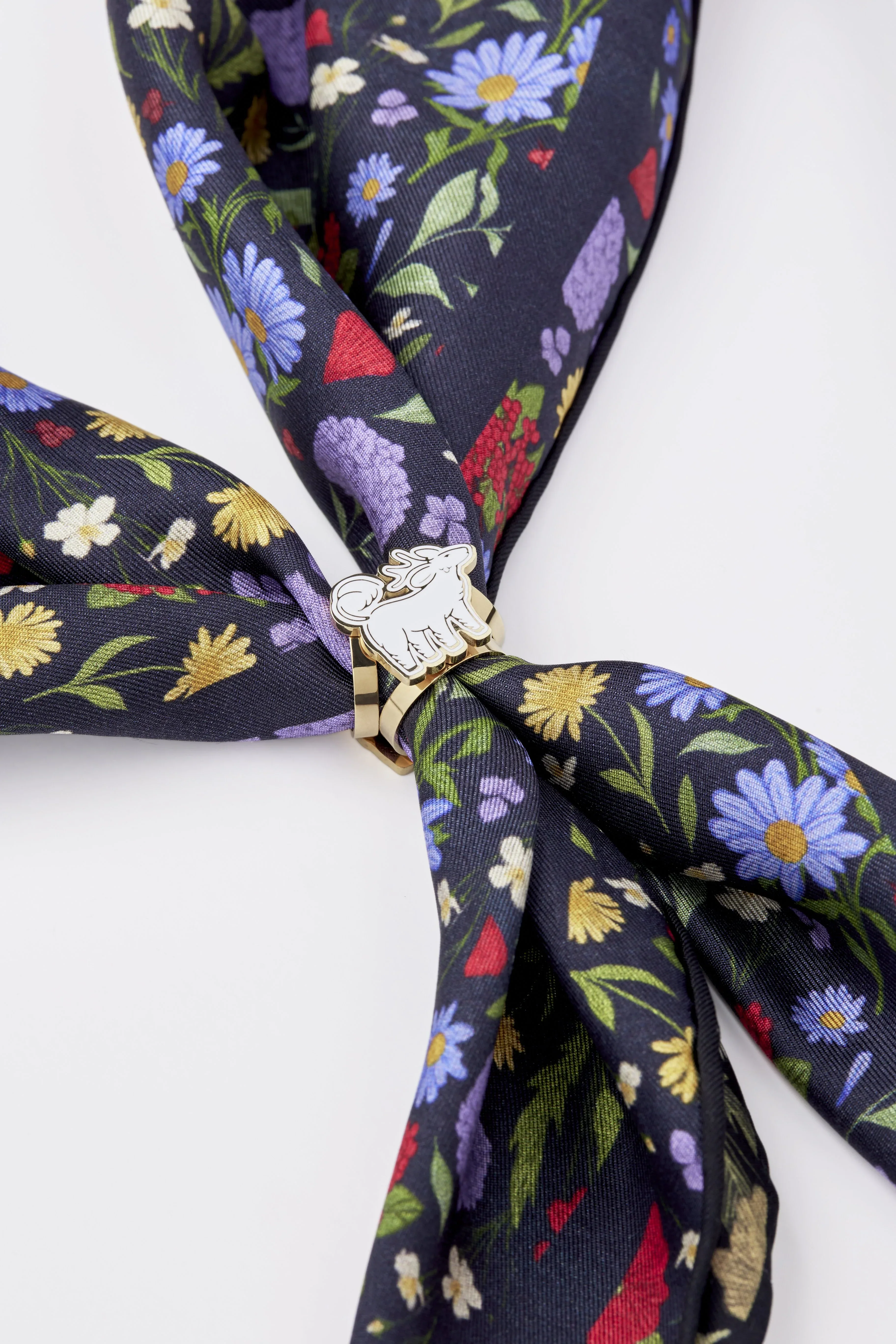 STUDIO QILING | Qiling Duo Scarf 65 Ring Gold - Image 2