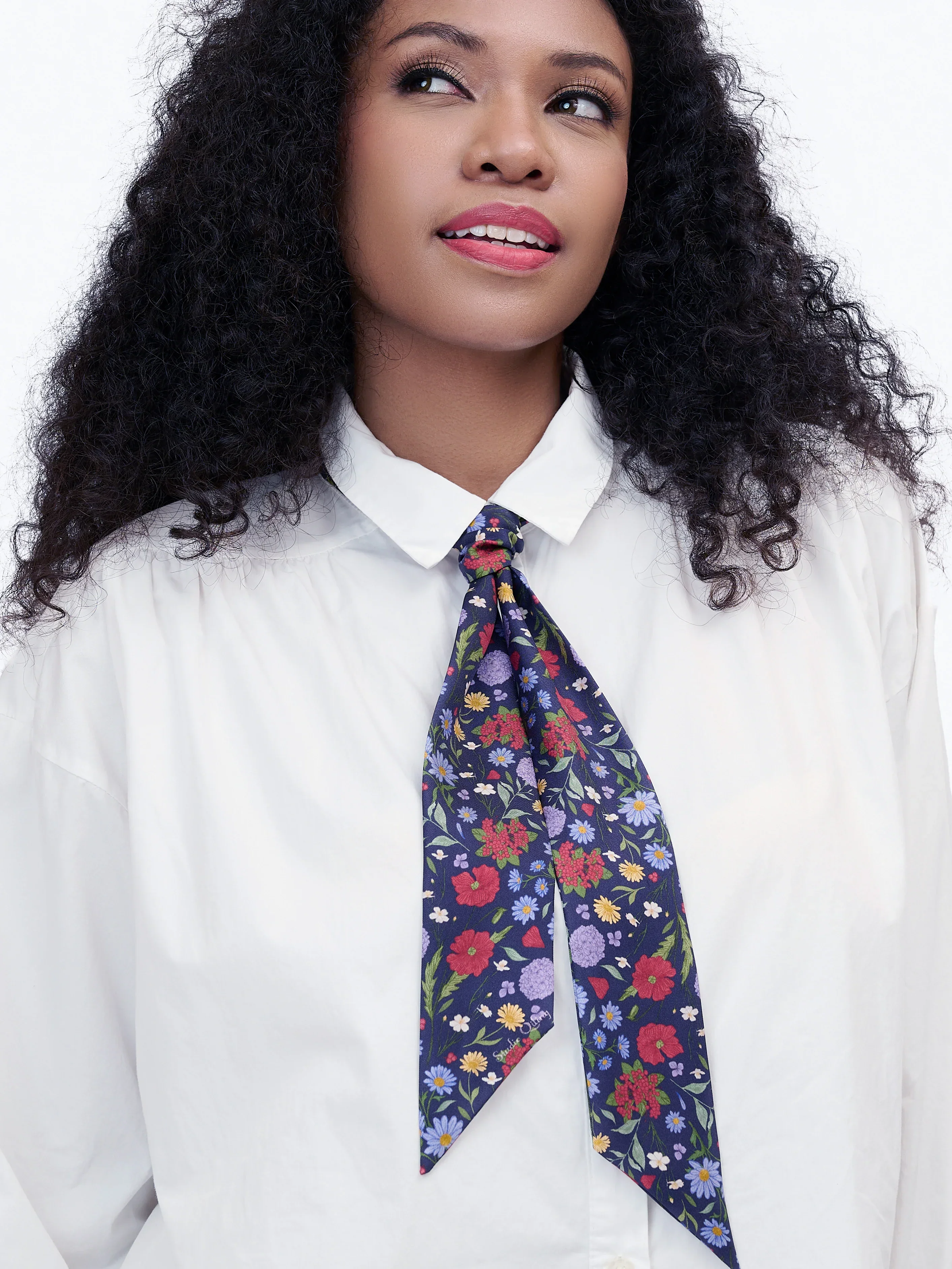 STUDIO QILING | Rustic Bloom Silk Bandeau 120