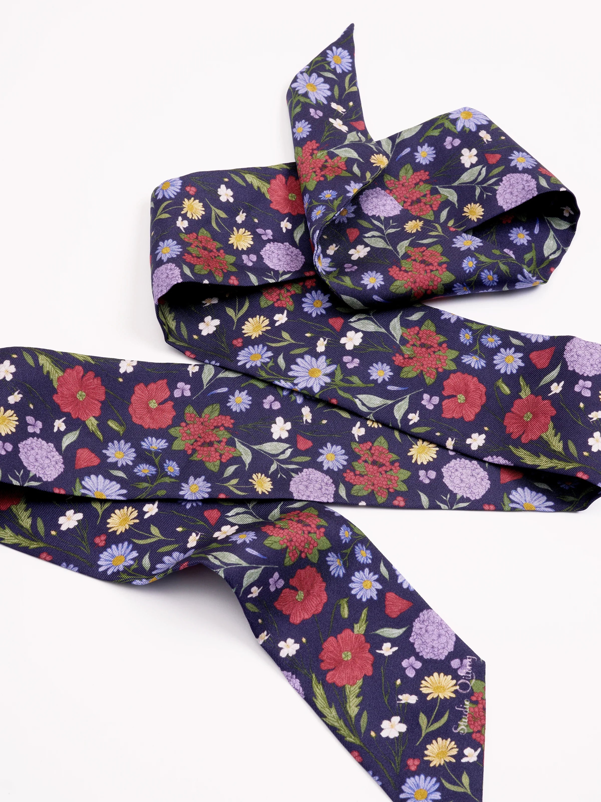 STUDIO QILING | Rustic Bloom Silk Bandeau 120 - Image 3
