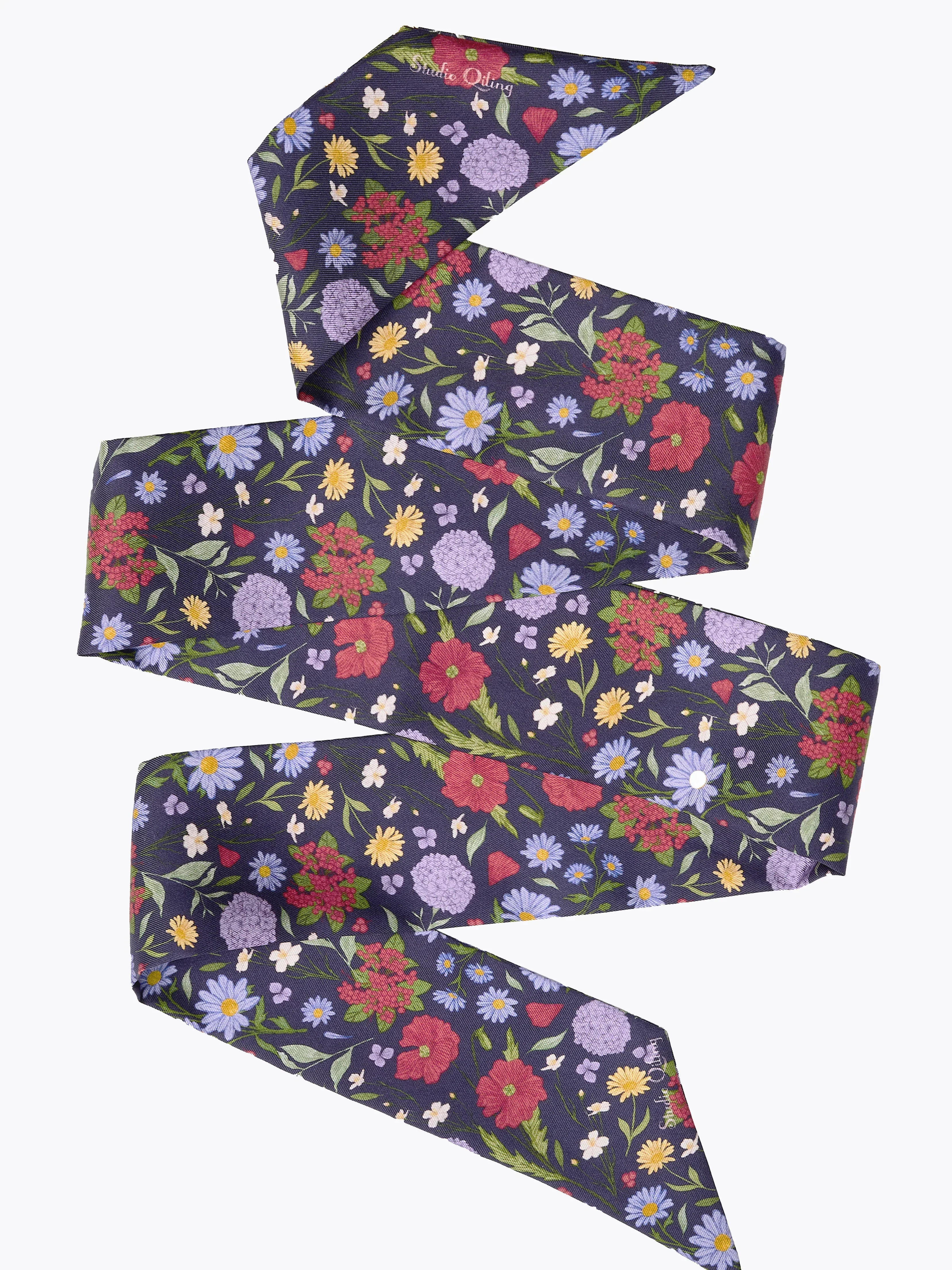 STUDIO QILING | Rustic Bloom Silk Bandeau 120 - Image 5