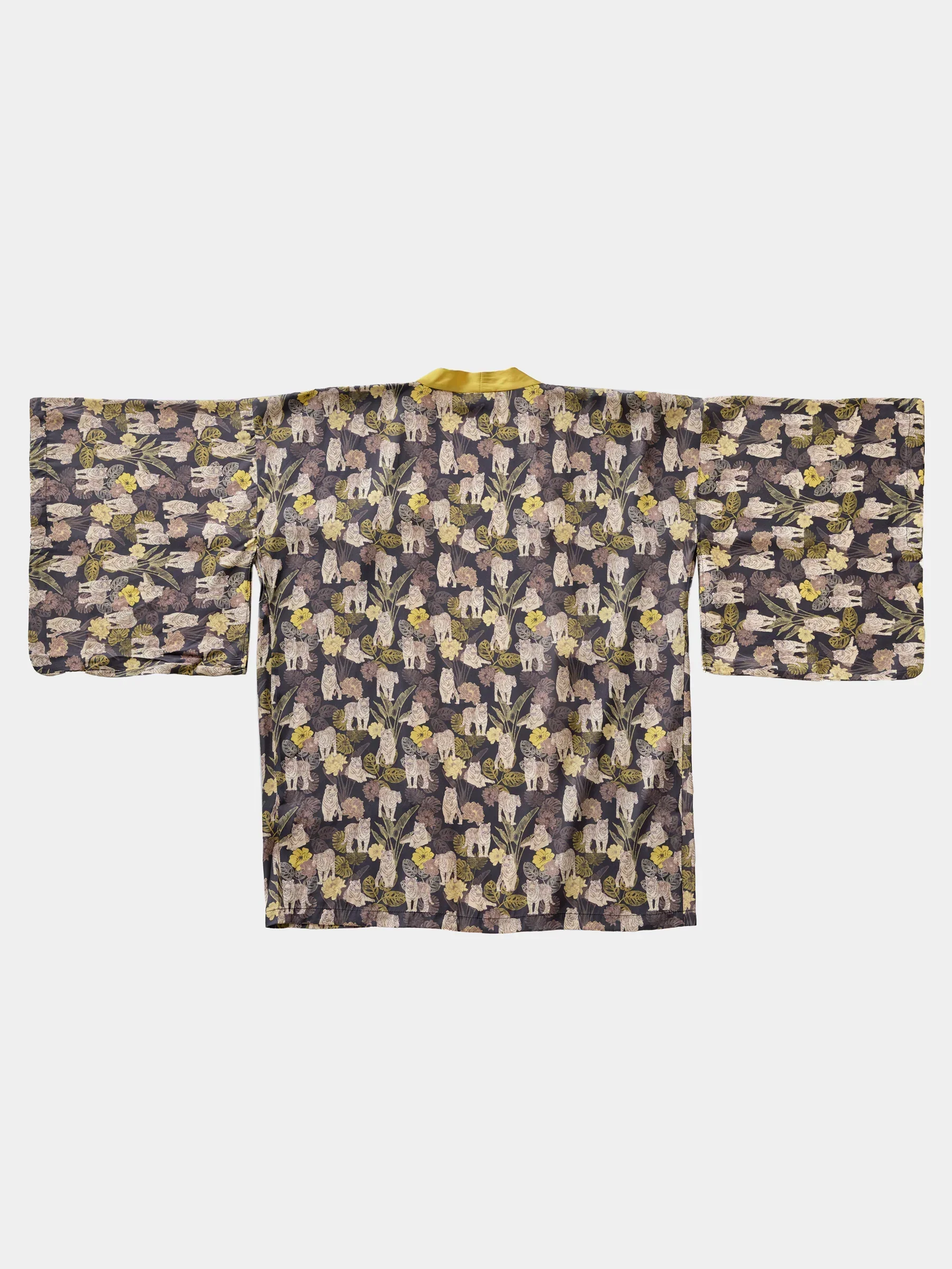 STUDIO QILING | Tiger Autumn Silk Blend Kimono - Image 5
