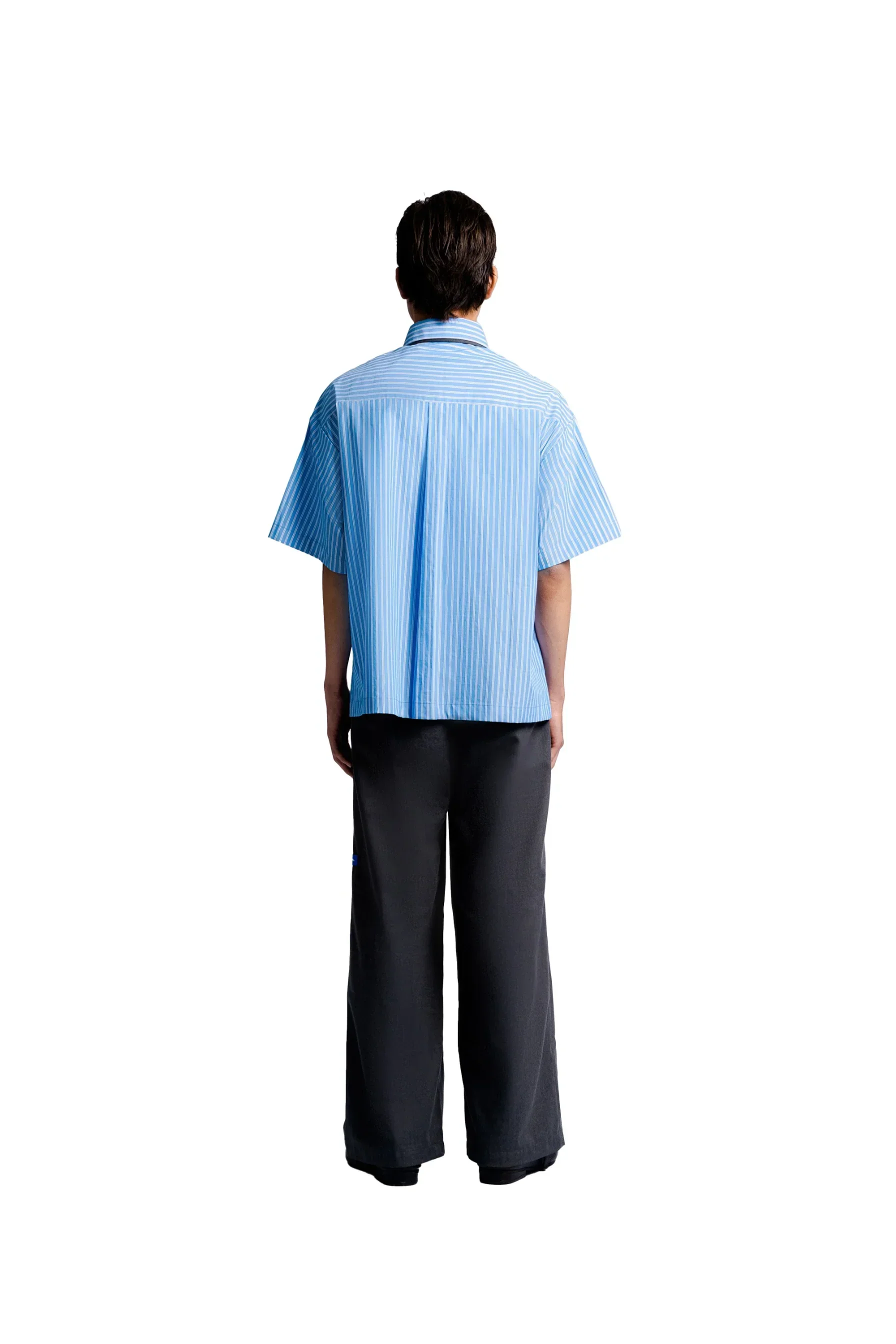 STUDIOMORAL | Double Pocket Shirt In New Blue Stripes - Image 3