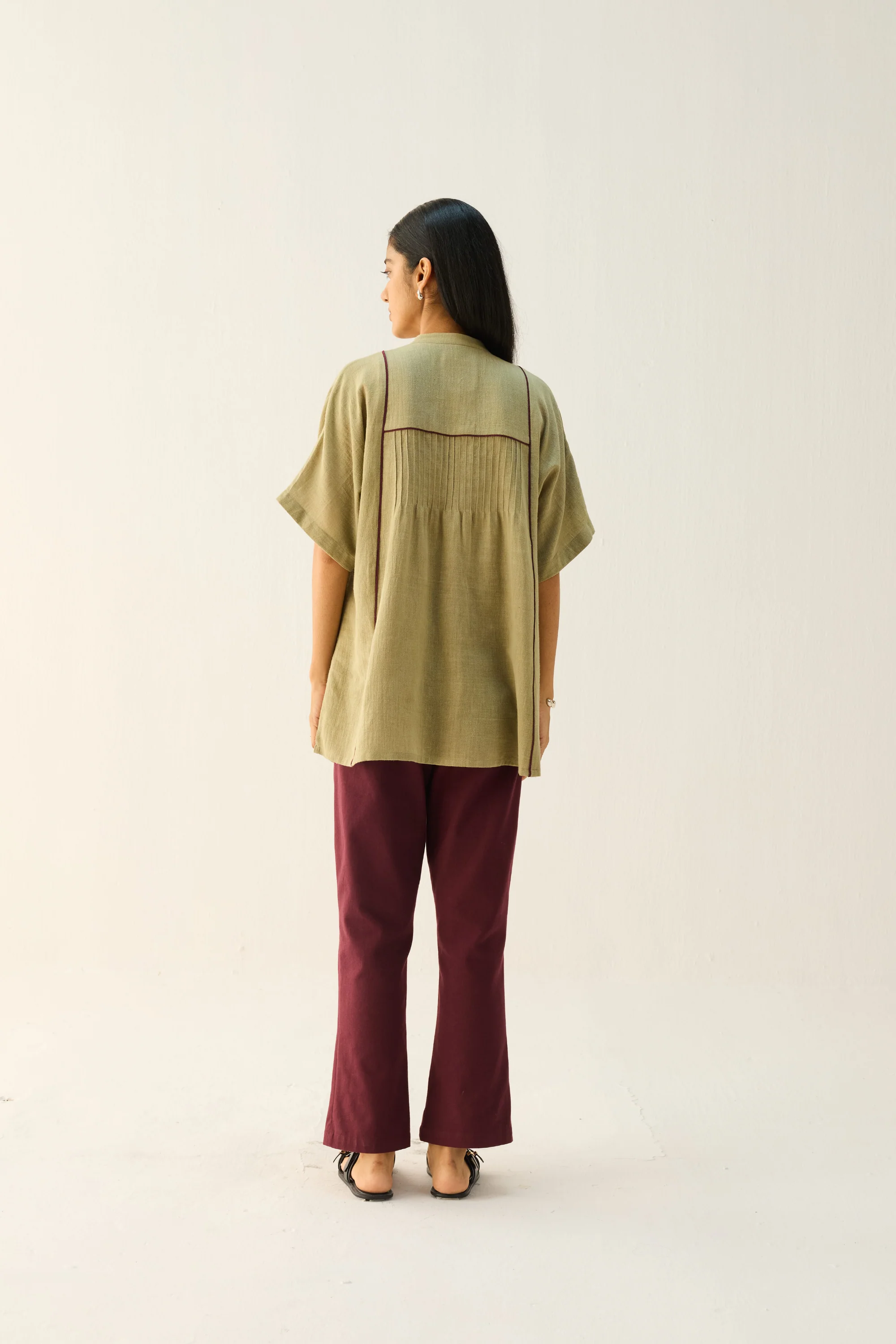 SUI | Bold Heart Handspun Handwoven Organic Cotton Shirt - Image 4