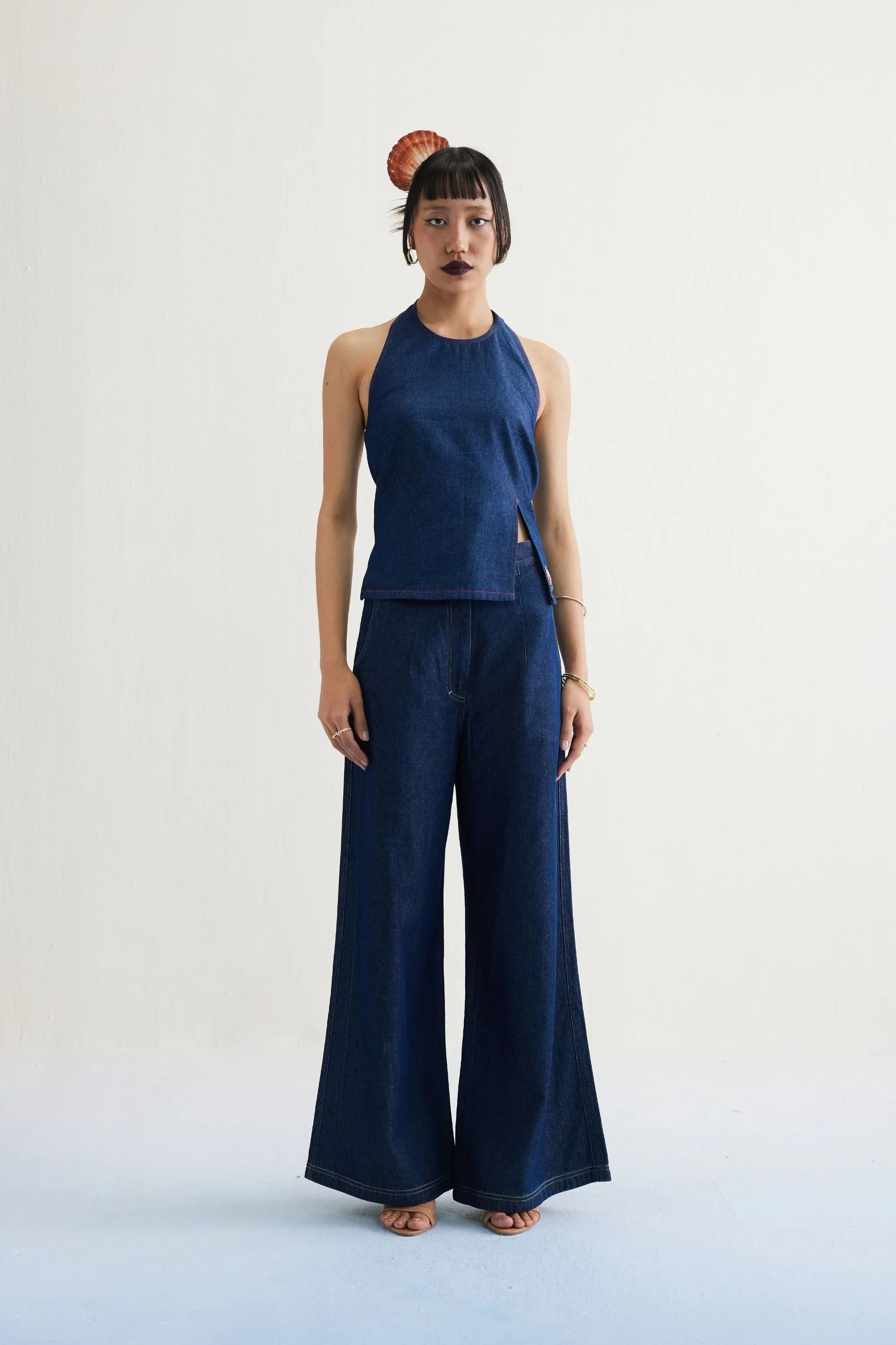 SUI | Deepwater Denim Halter Top - Image 4