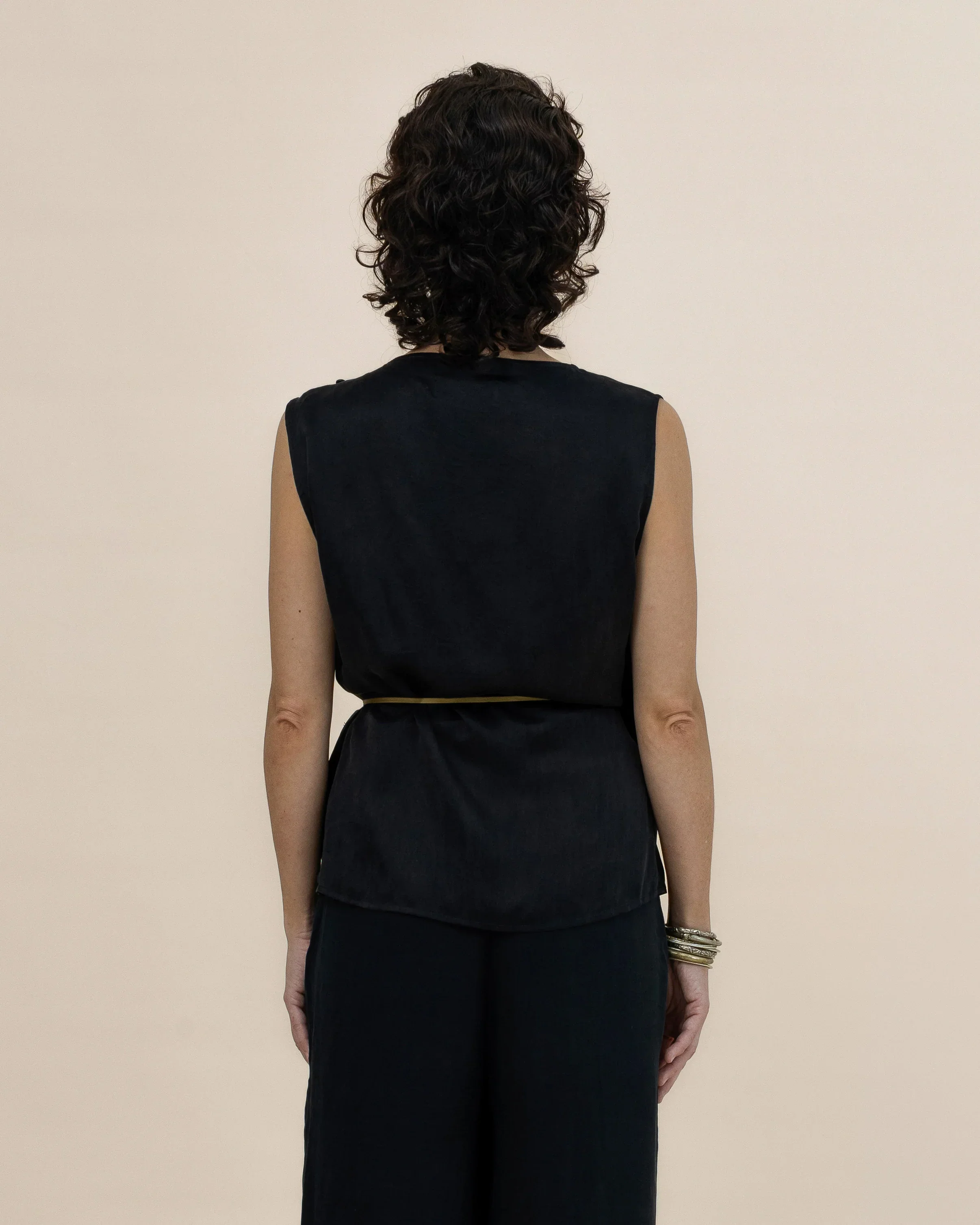 SUKKHA CITTA | ANGKASA - Drapped Ribbon Top - Image 3