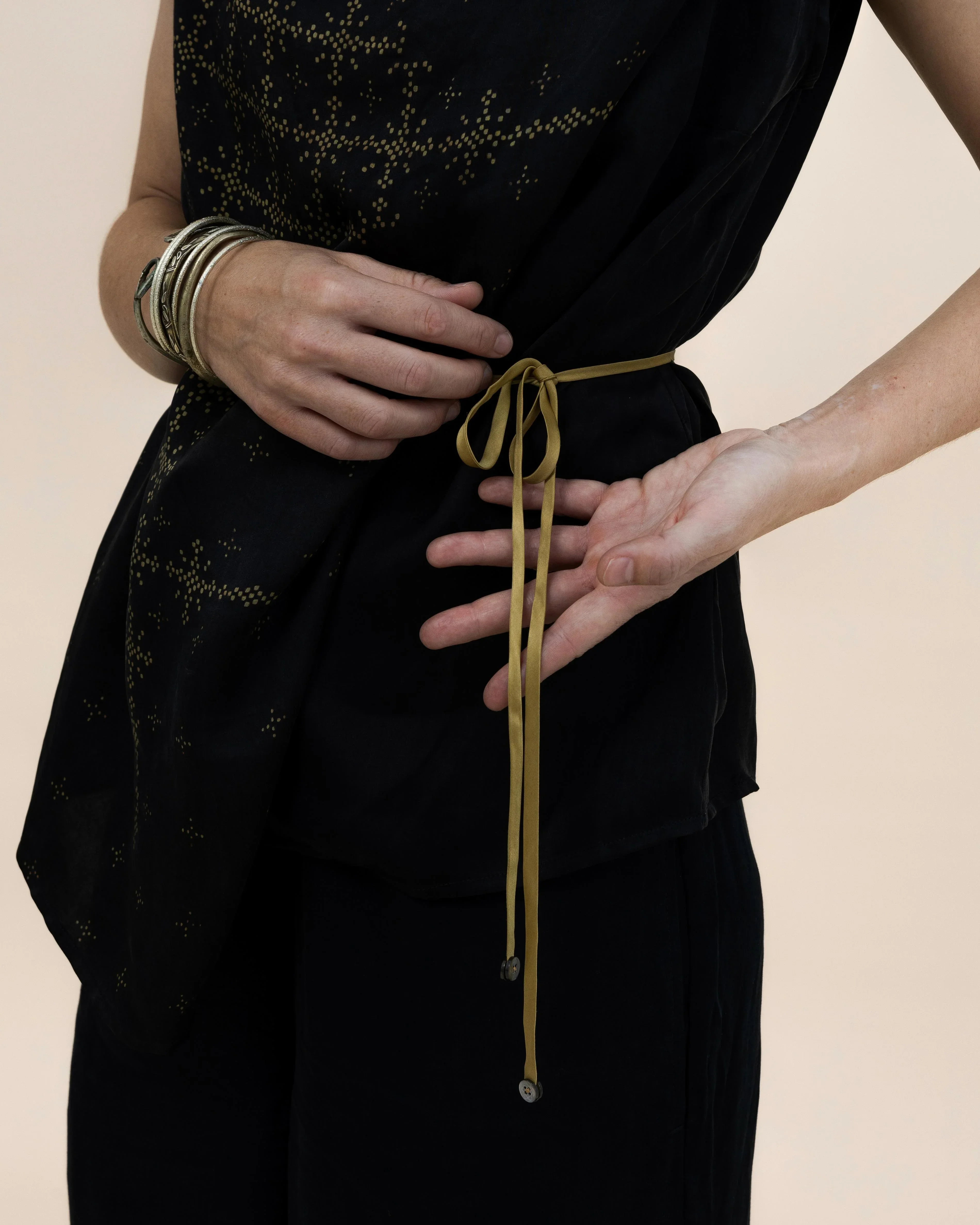 SUKKHA CITTA | ANGKASA - Drapped Ribbon Top - Image 4