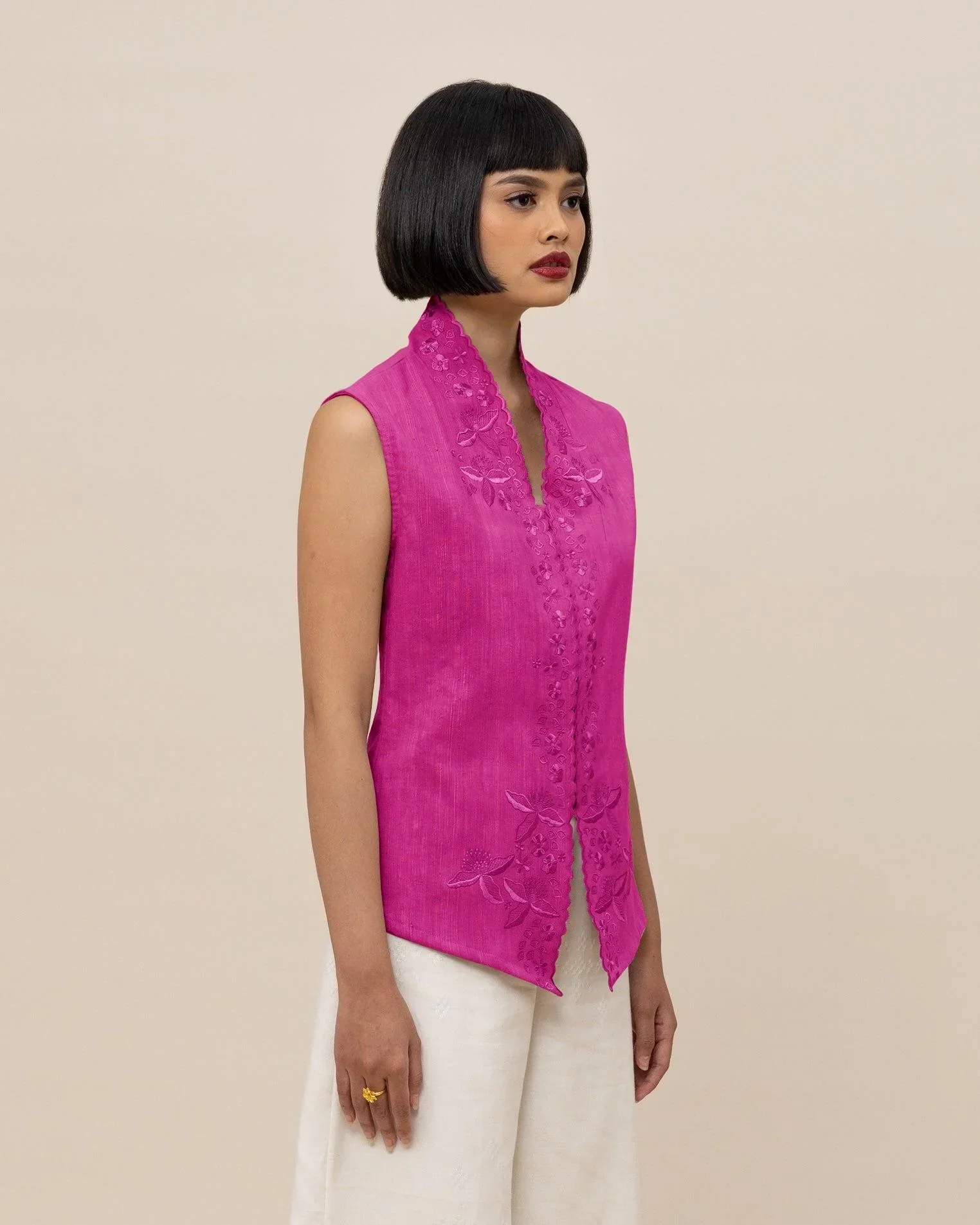 SUKKHA CITTA | FLORA - Embroidered Kebaya Vest - Image 2