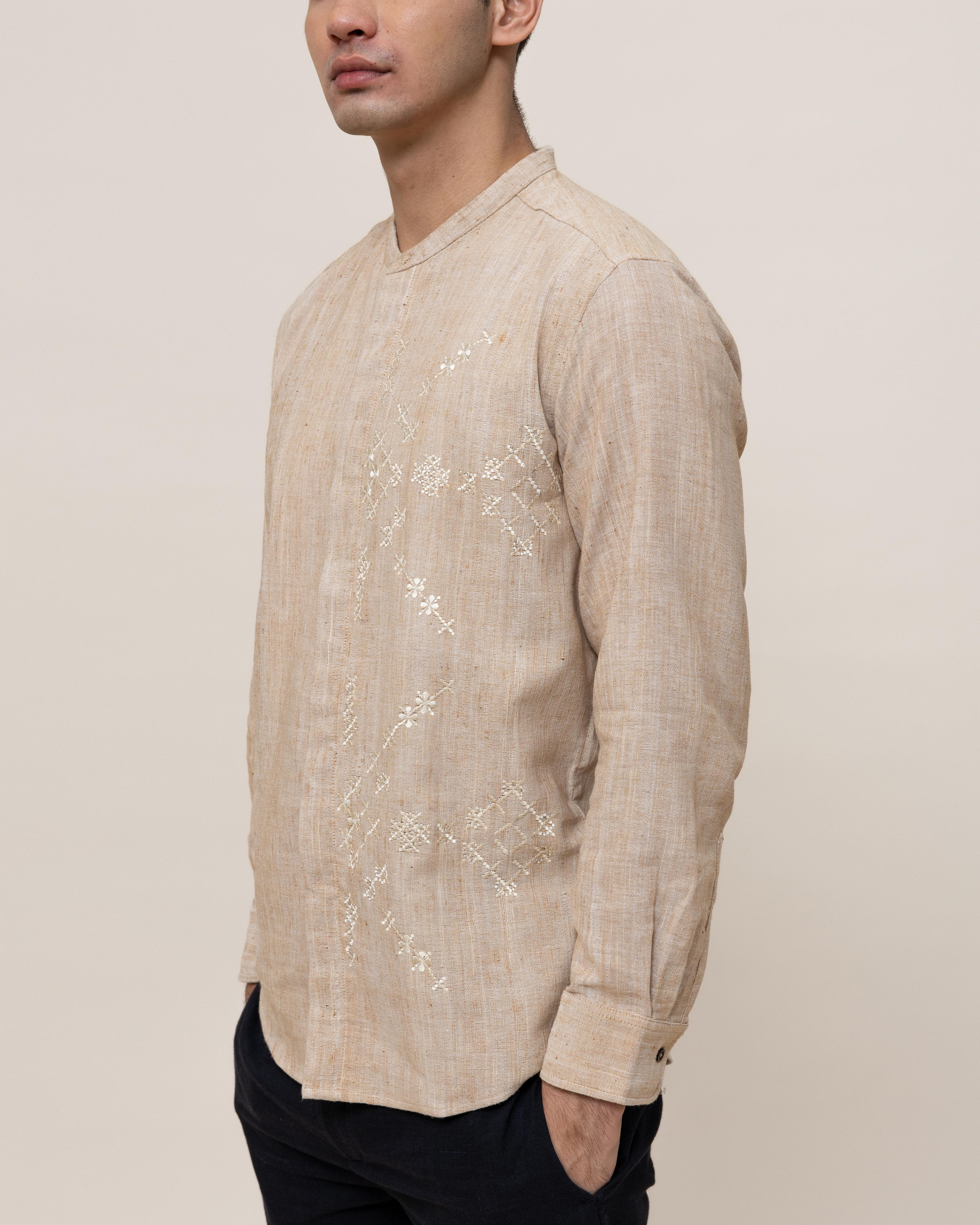 SUKKHA CITTA | KAPAS - Embroidered Fitted Shirt - Image 9