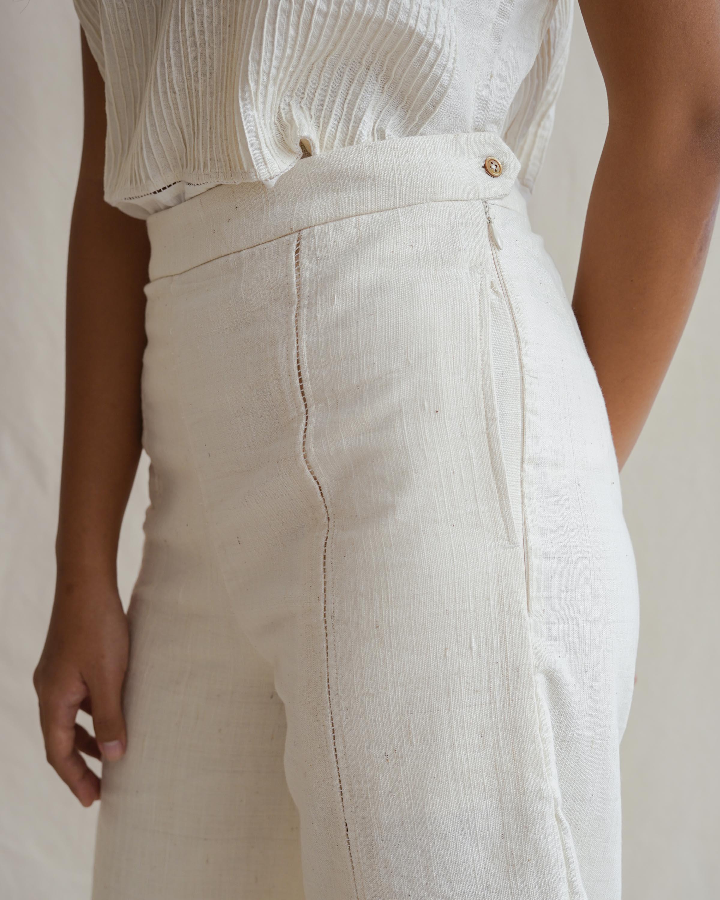 SUKKHA CITTA | KAPAS - Hemstitched Wide Leg Pants - Image 4