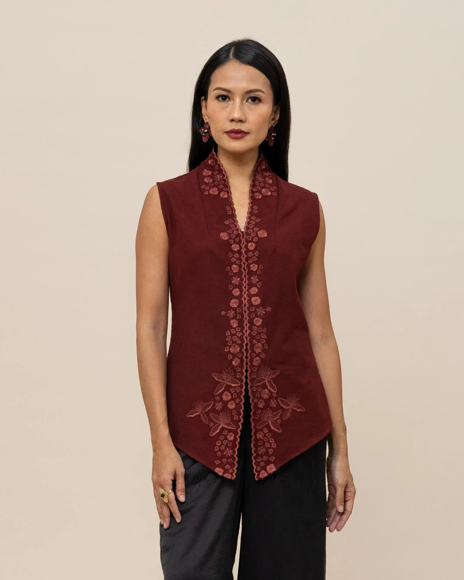 SUKKHA CITTA | KEMBANG - Embroidered Kebaya Vest