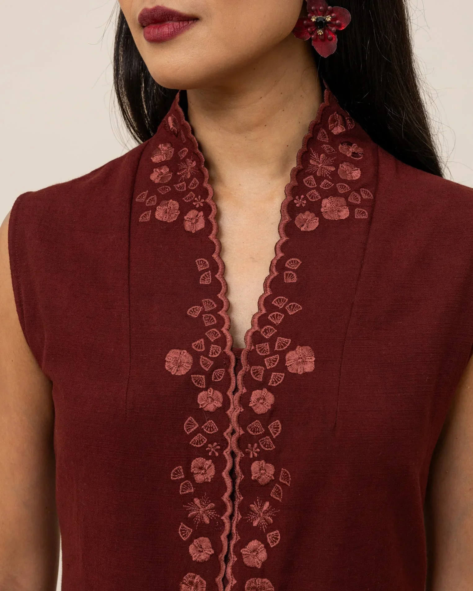 SUKKHA CITTA | KEMBANG - Embroidered Kebaya Vest - Image 4