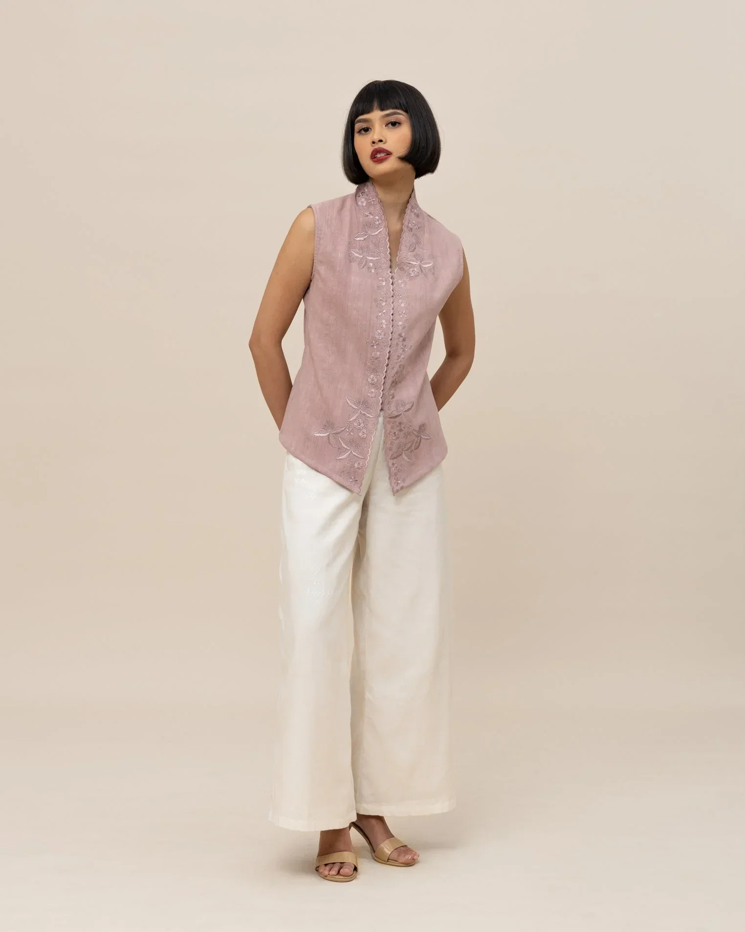 SUKKHA CITTA | KEMBANG - Embroidered Kebaya Vest - Image 7