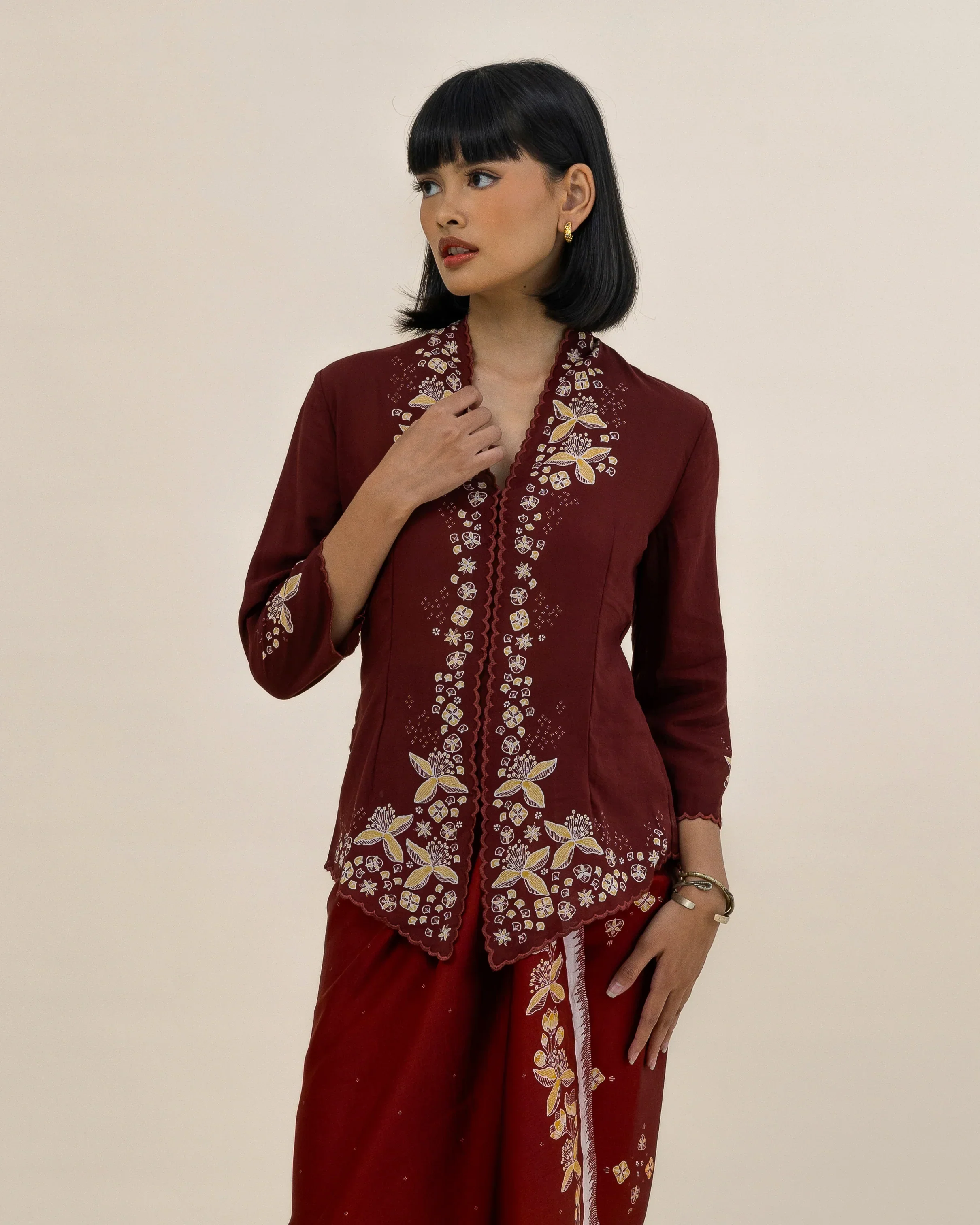 SUKKHA CITTA | SERIBU BUNGA - Kebaya Top - Image 2