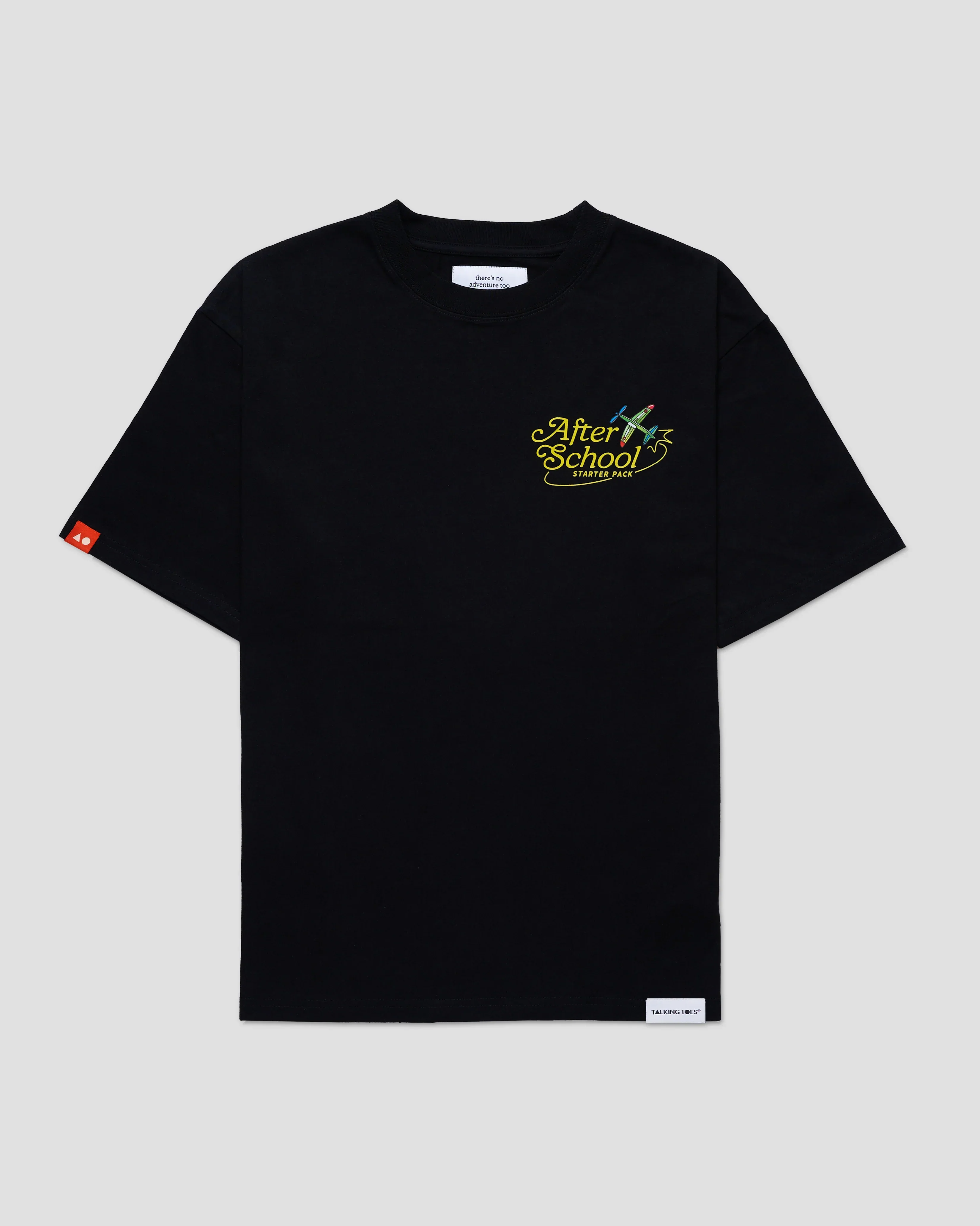 TALKING TOES | After School Oversized Tee - Black