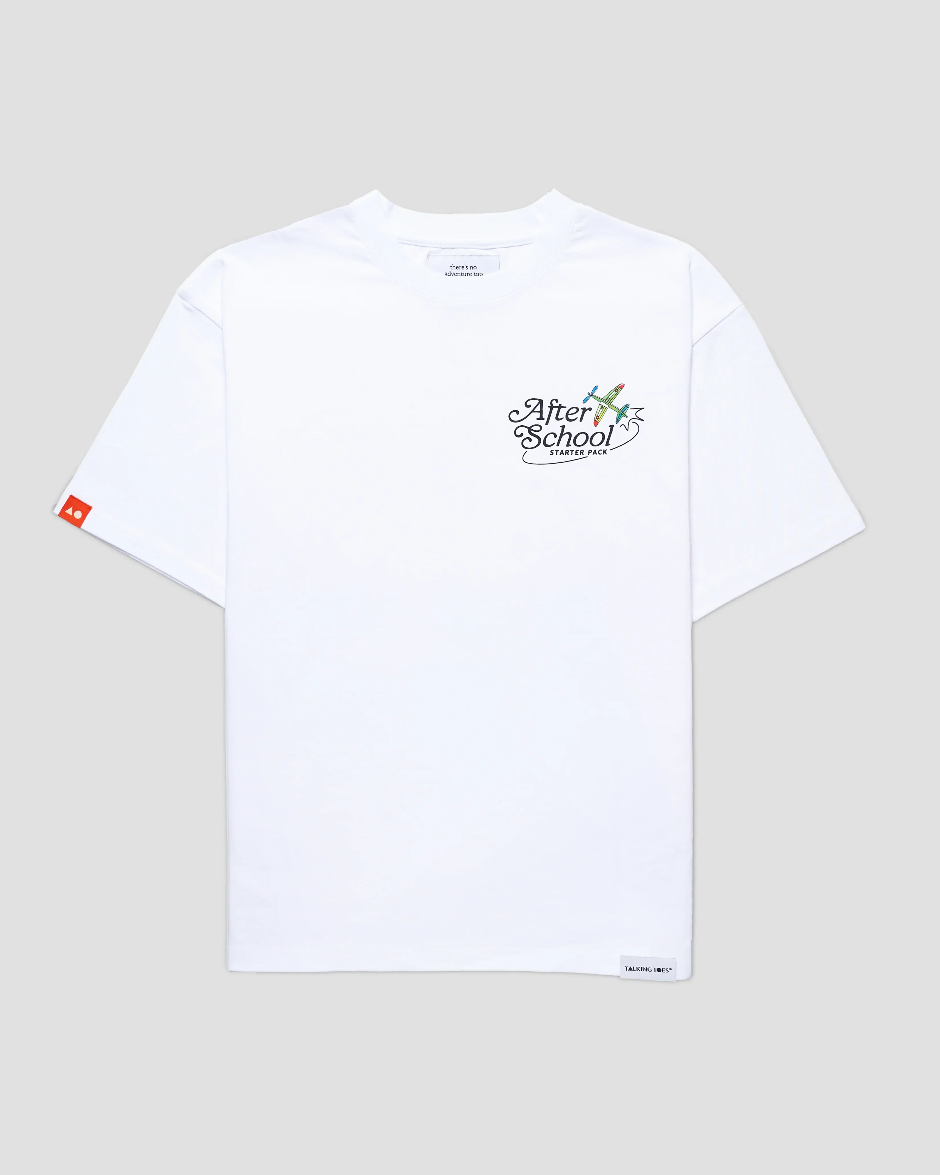 TALKING TOES | After School Oversized Tee - White