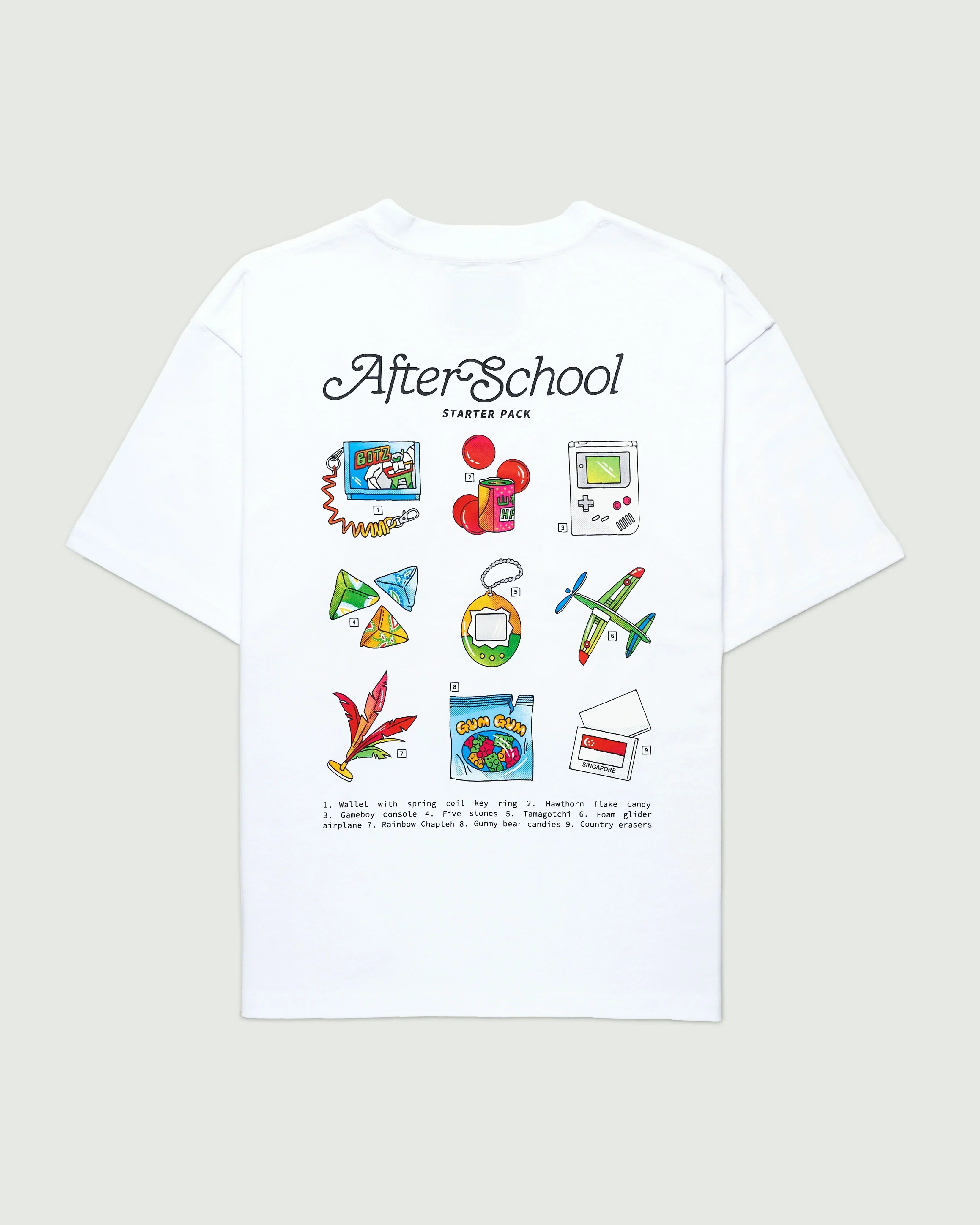 TALKING TOES | After School Oversized Tee - White - Image 2